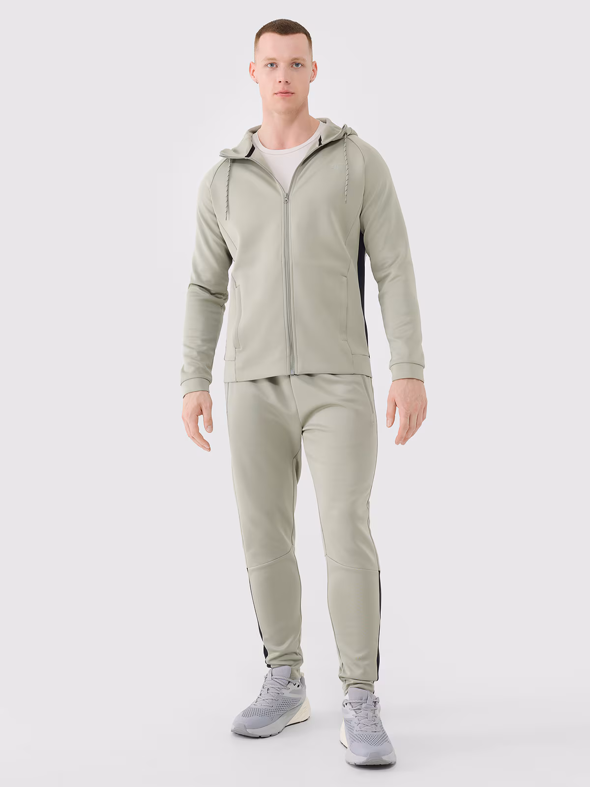 Bluza treningowa szybkoschnąca męska - czarna