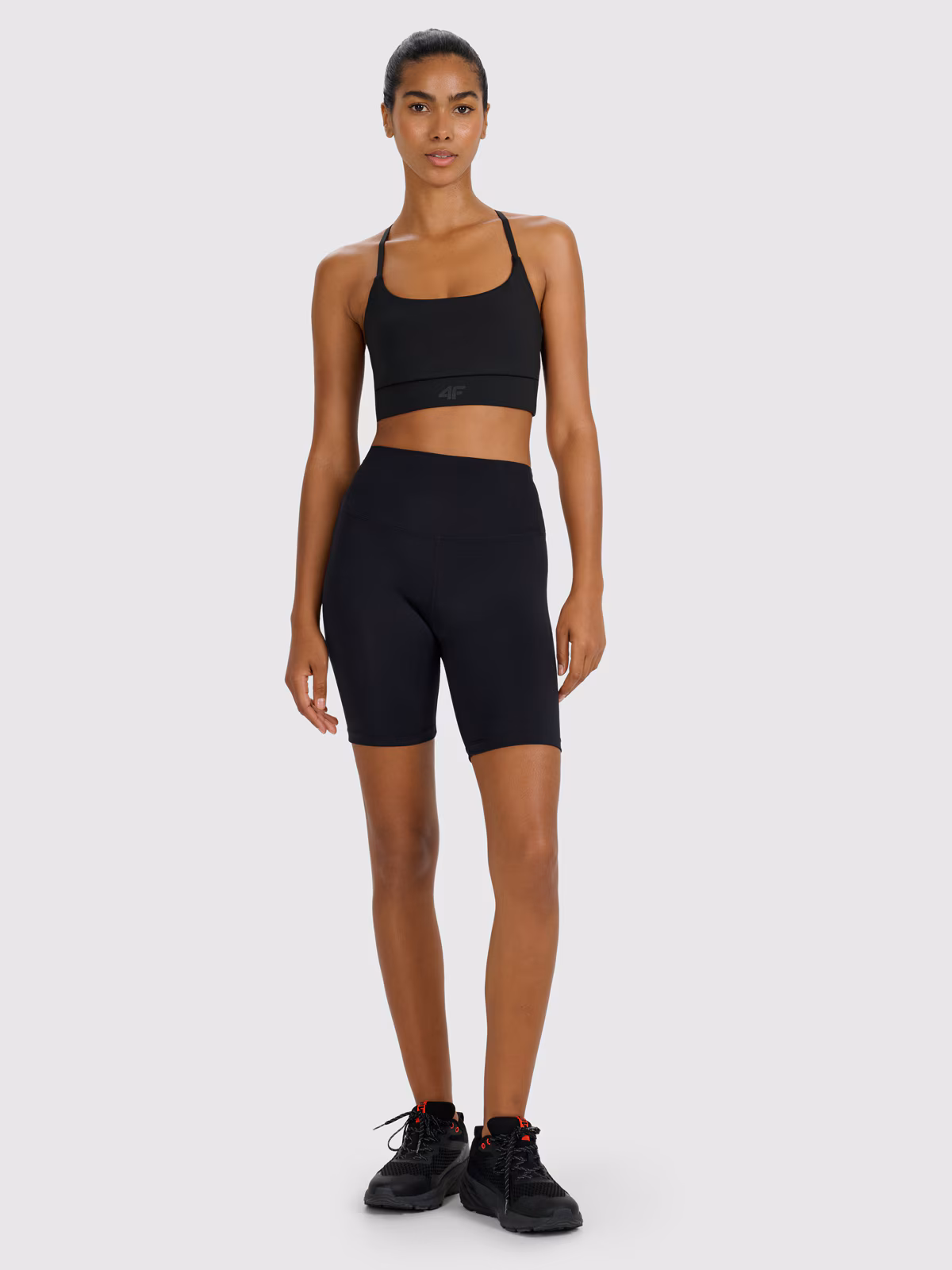 Legginsy kolarki treningowe damskie - czarne