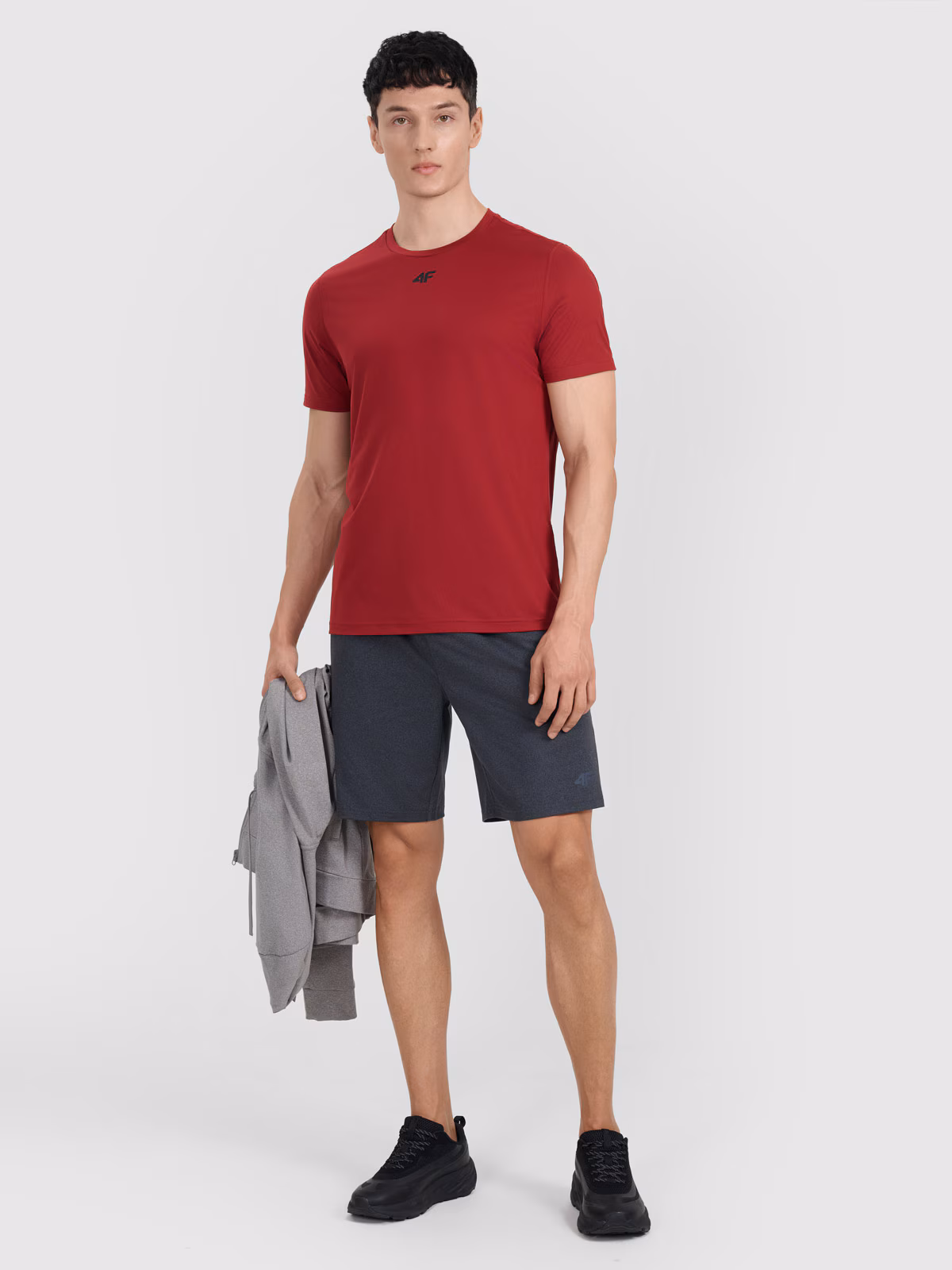 Spodenki treningowe szybkoschnące męskie - szare