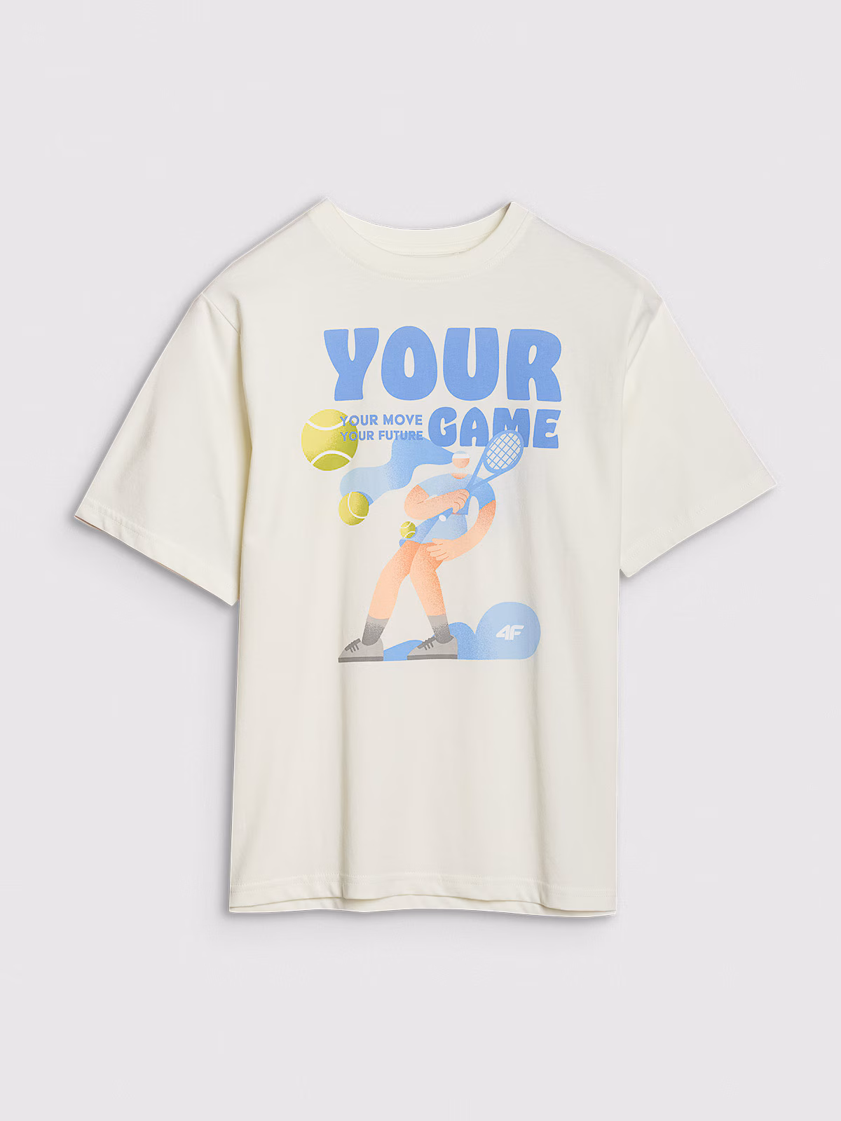 T-shirt oversize z nadrukiem dziewczęcy - różowy