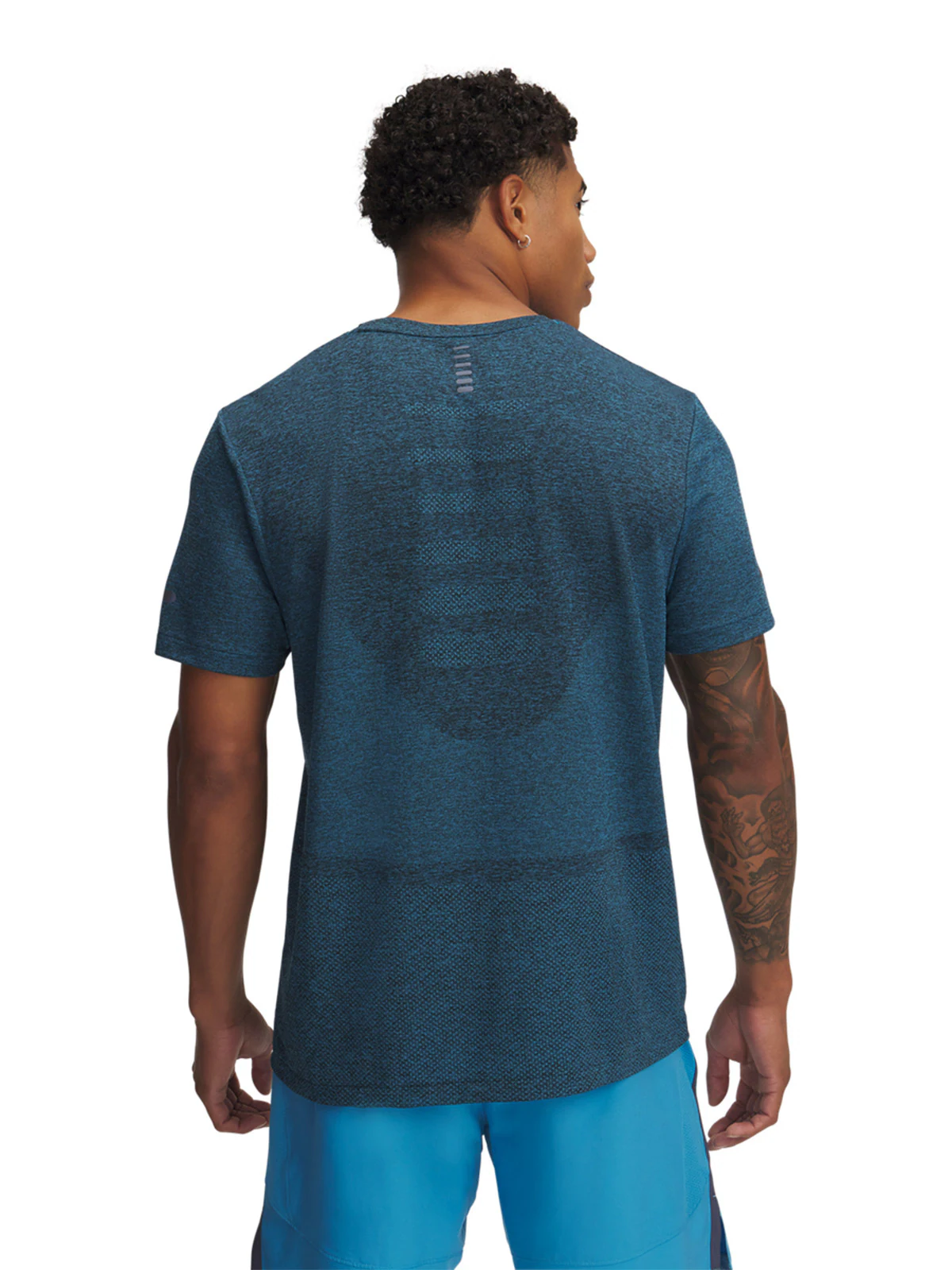 Koszulka do biegania męska Under Armour UA Seamless Stride SS - niebieska
