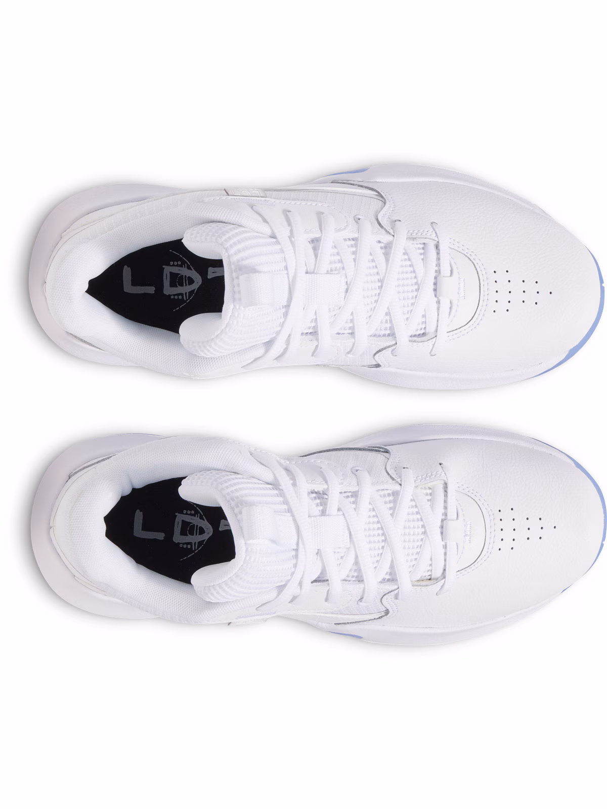 Buty do koszykówki uniseks Under Armour UA Lockdown 7 - białe