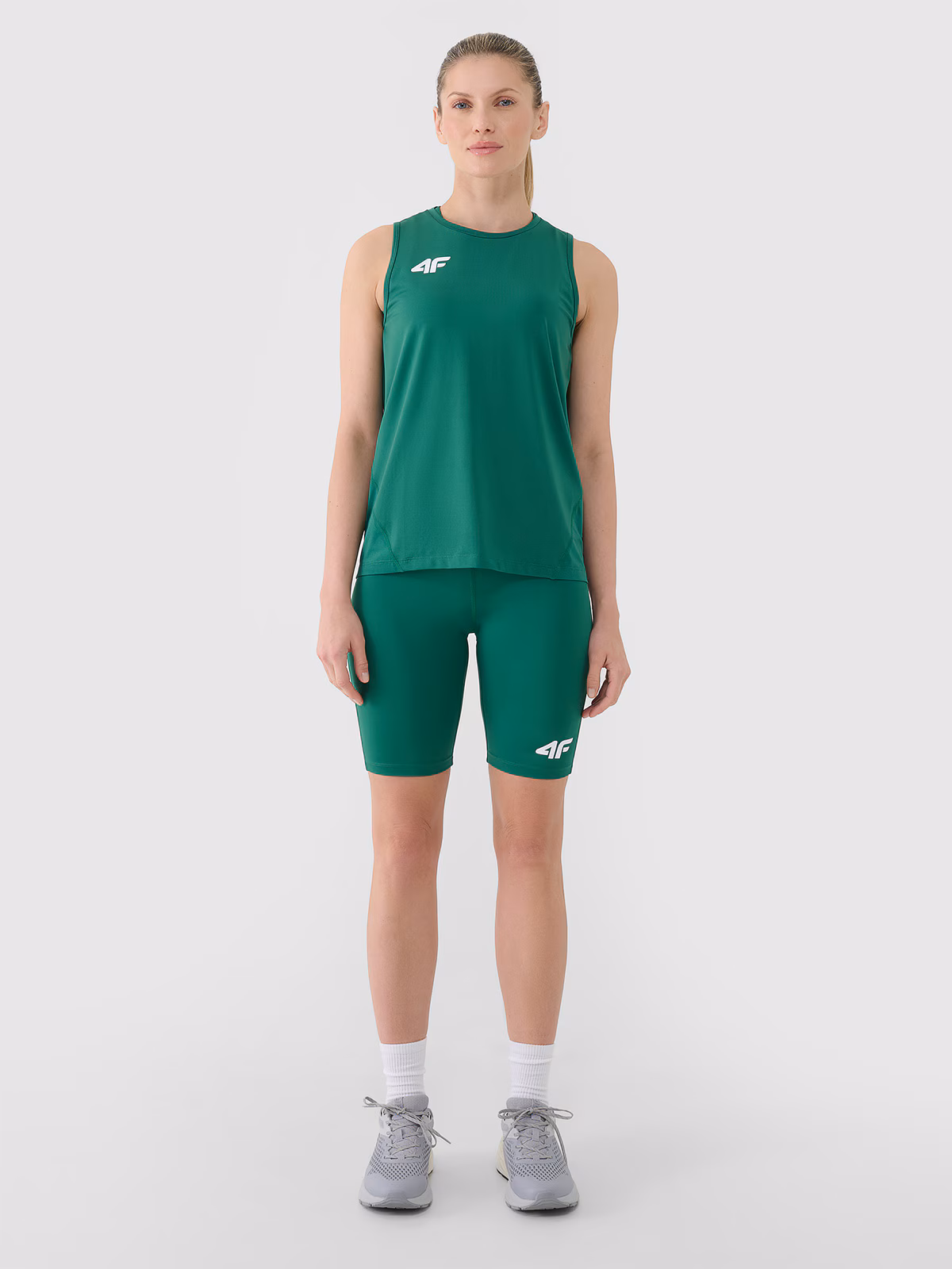 Legginsy kolarki treningowe damskie - niebieskie