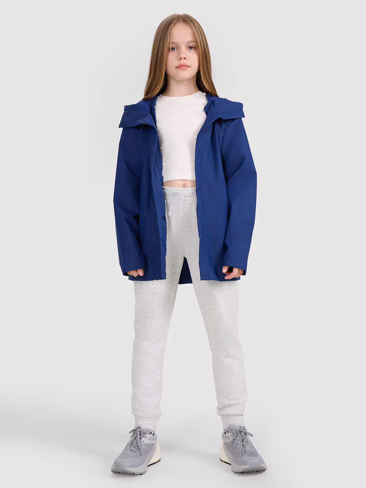 Kurtka przejściowa przeciwdeszczowa z gumową powłoką dziecięca - zielona