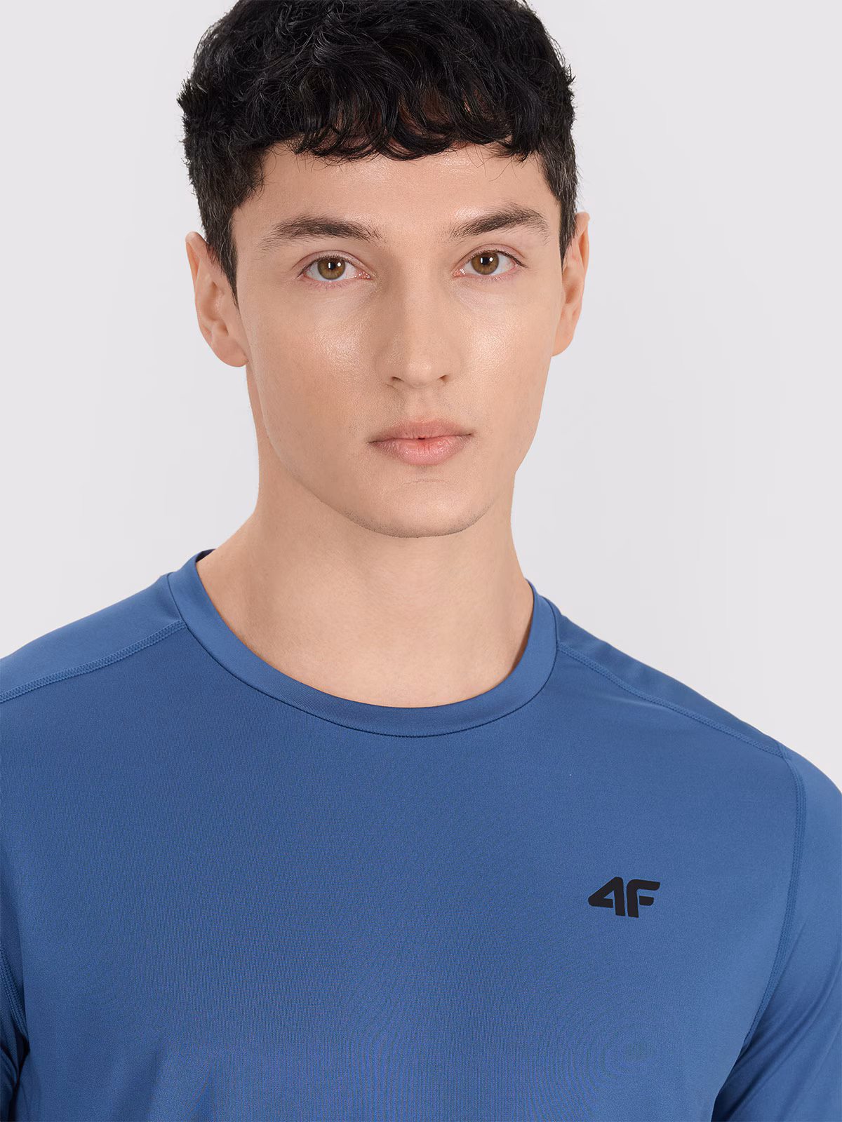 Koszulka treningowa szybkoschnąca męska - turkusowa