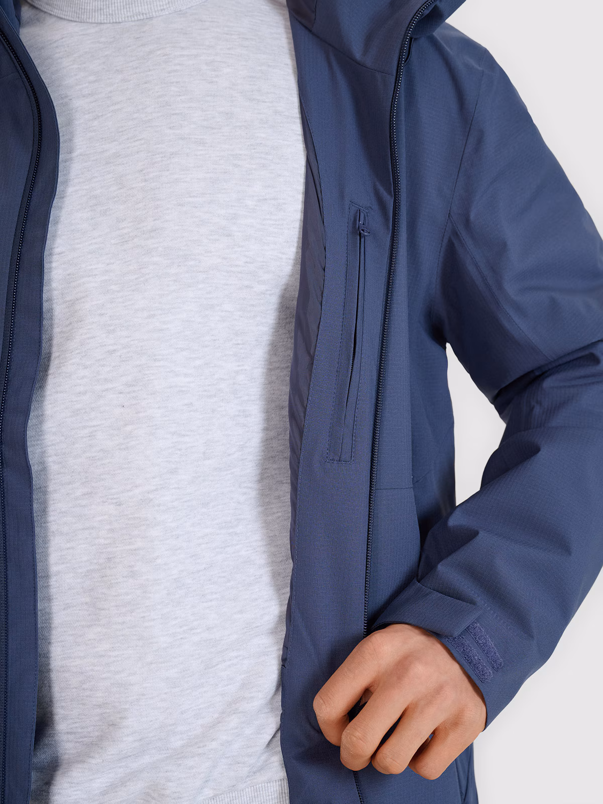 Kurtka przejściowa membrana 5000 męska - szara