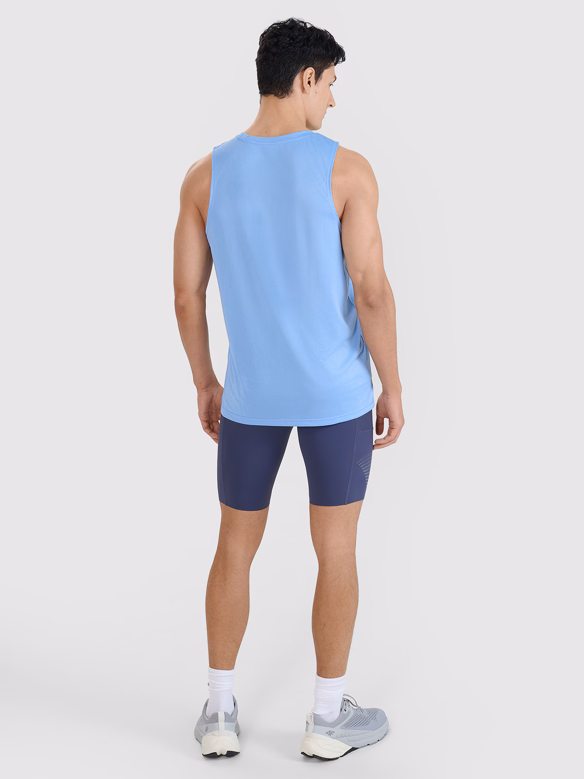 Legginsy kolarki do biegania szybkoschnące męskie - szare