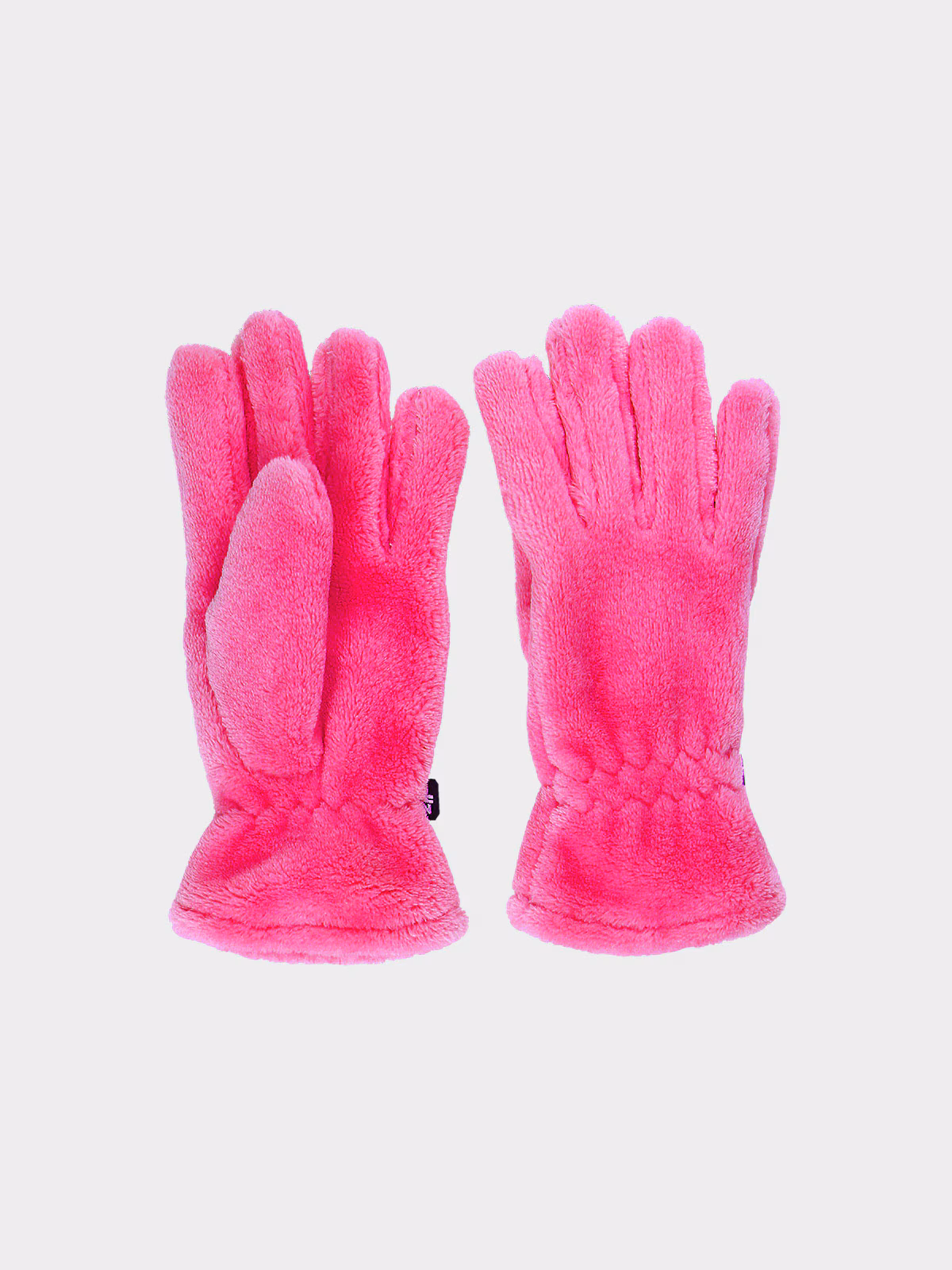 Rękawiczki dzianinowe dziewczęce - różowe