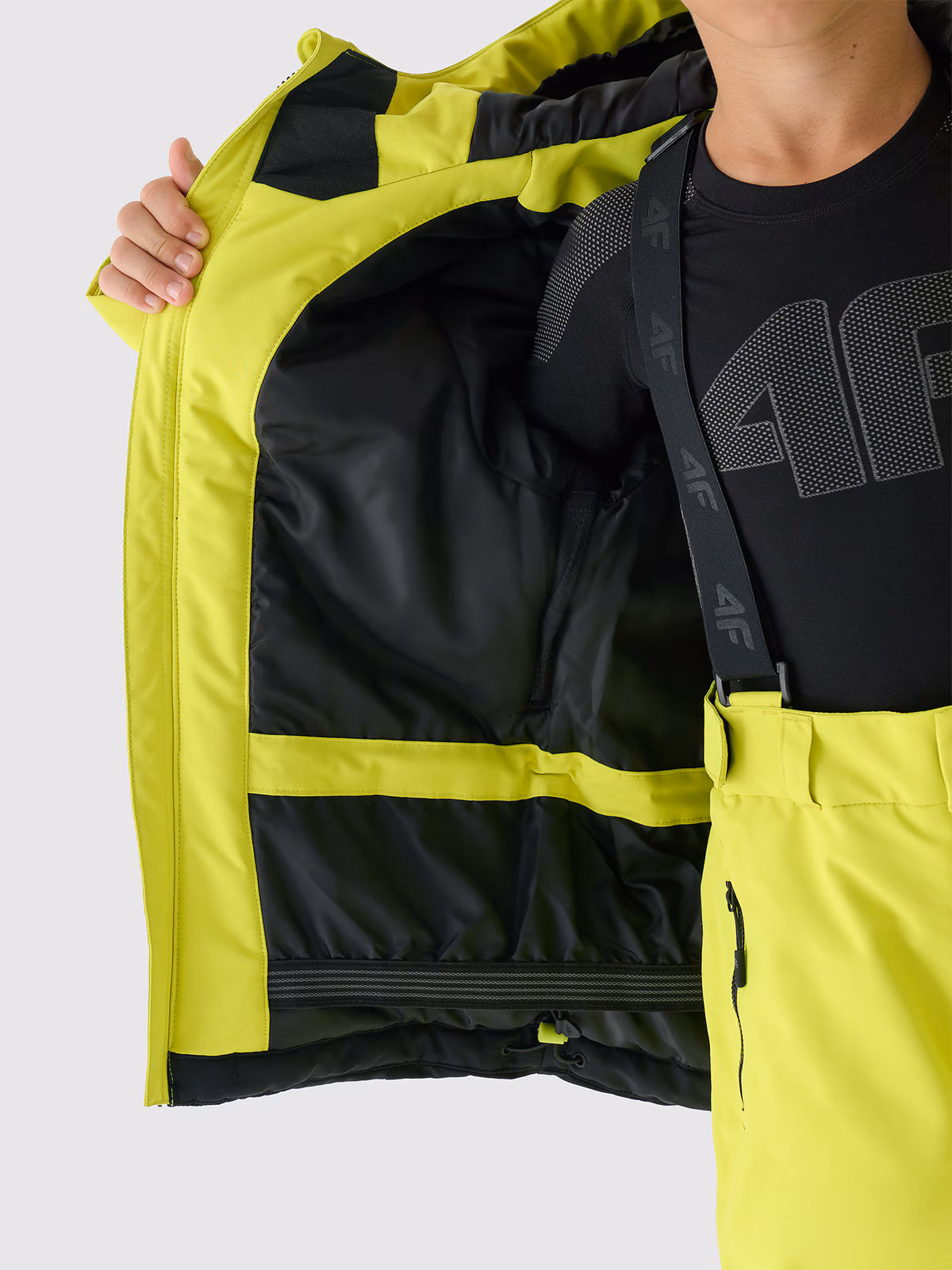 Kurtka narciarska membrana 5000 chłopięca - zielona