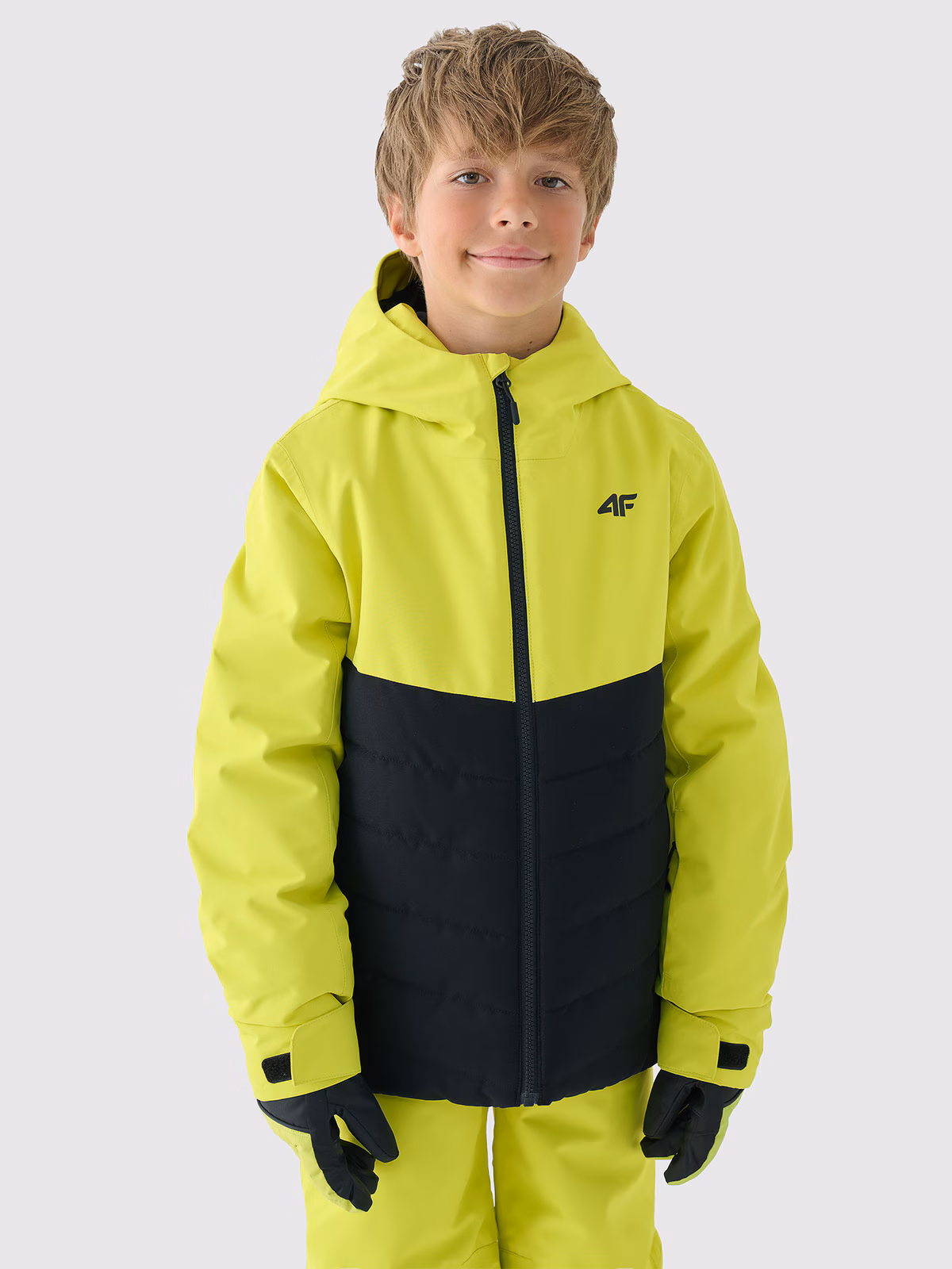 Kurtka narciarska membrana 5000 chłopięca - zielona