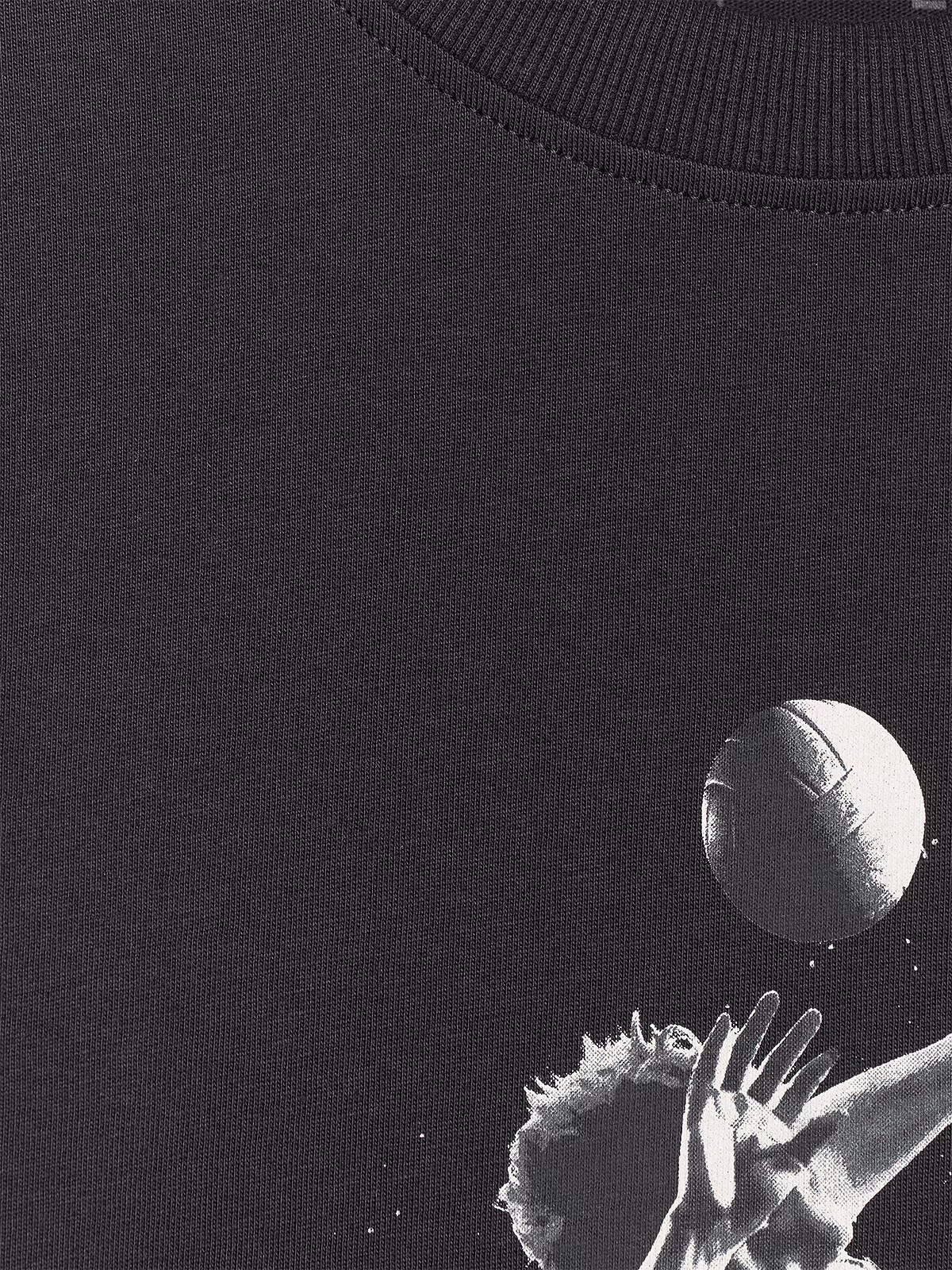 T-shirt regular z nadrukiem siatkarskim męski - biały