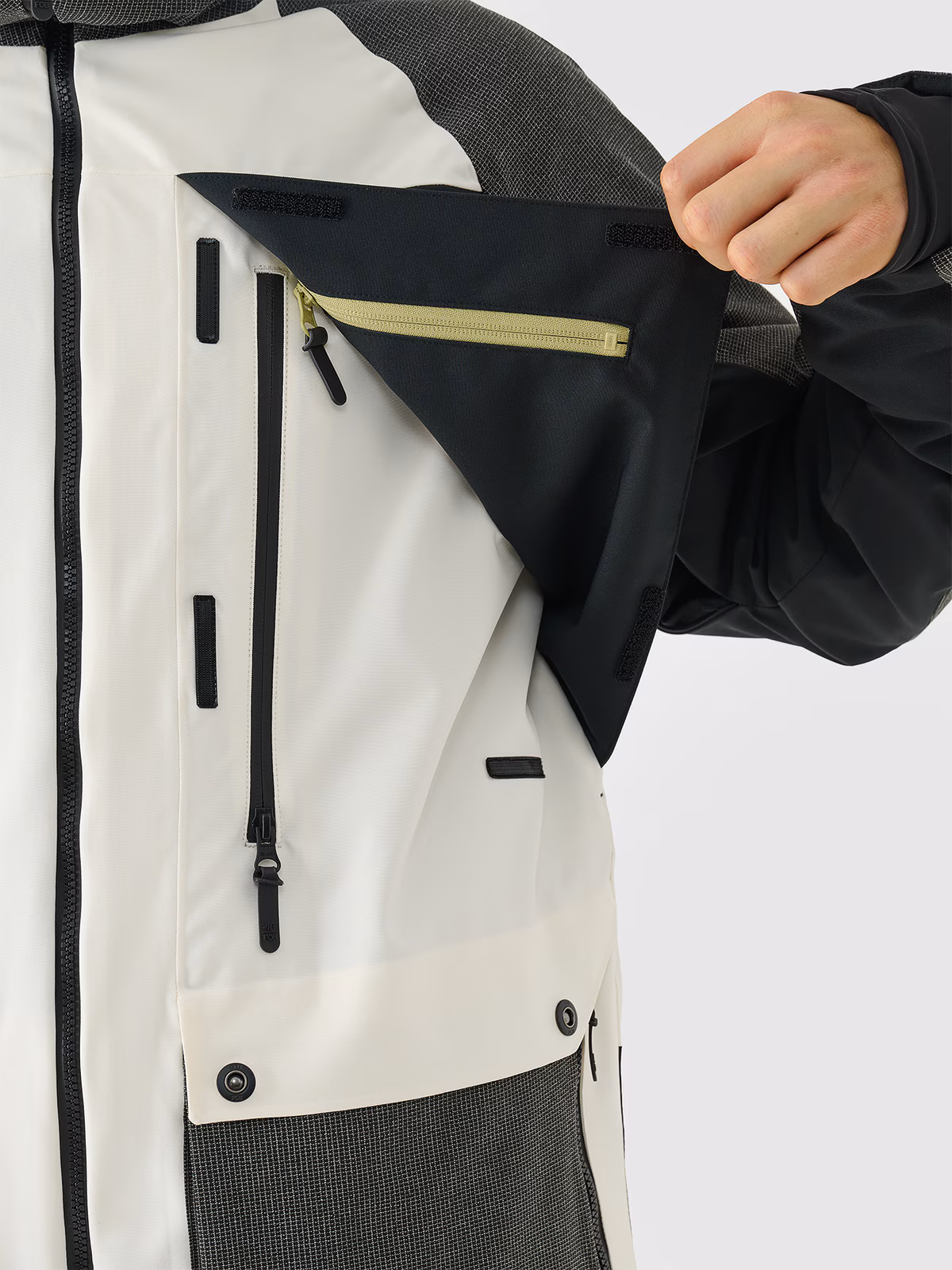 Kurtka snowboardowa membrana 10000 męska - biała