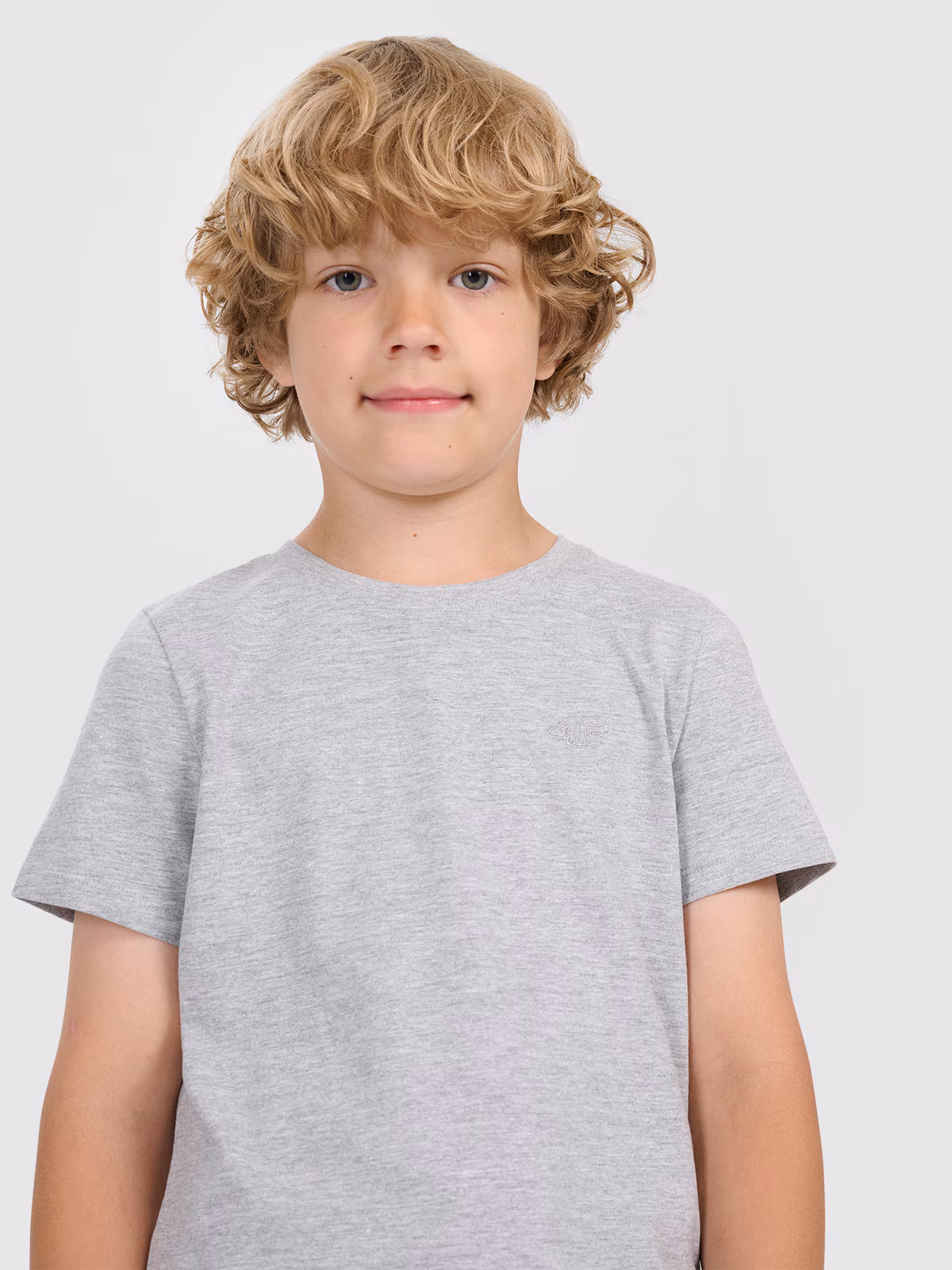 T-shirt gładki chłopięcy - czarny