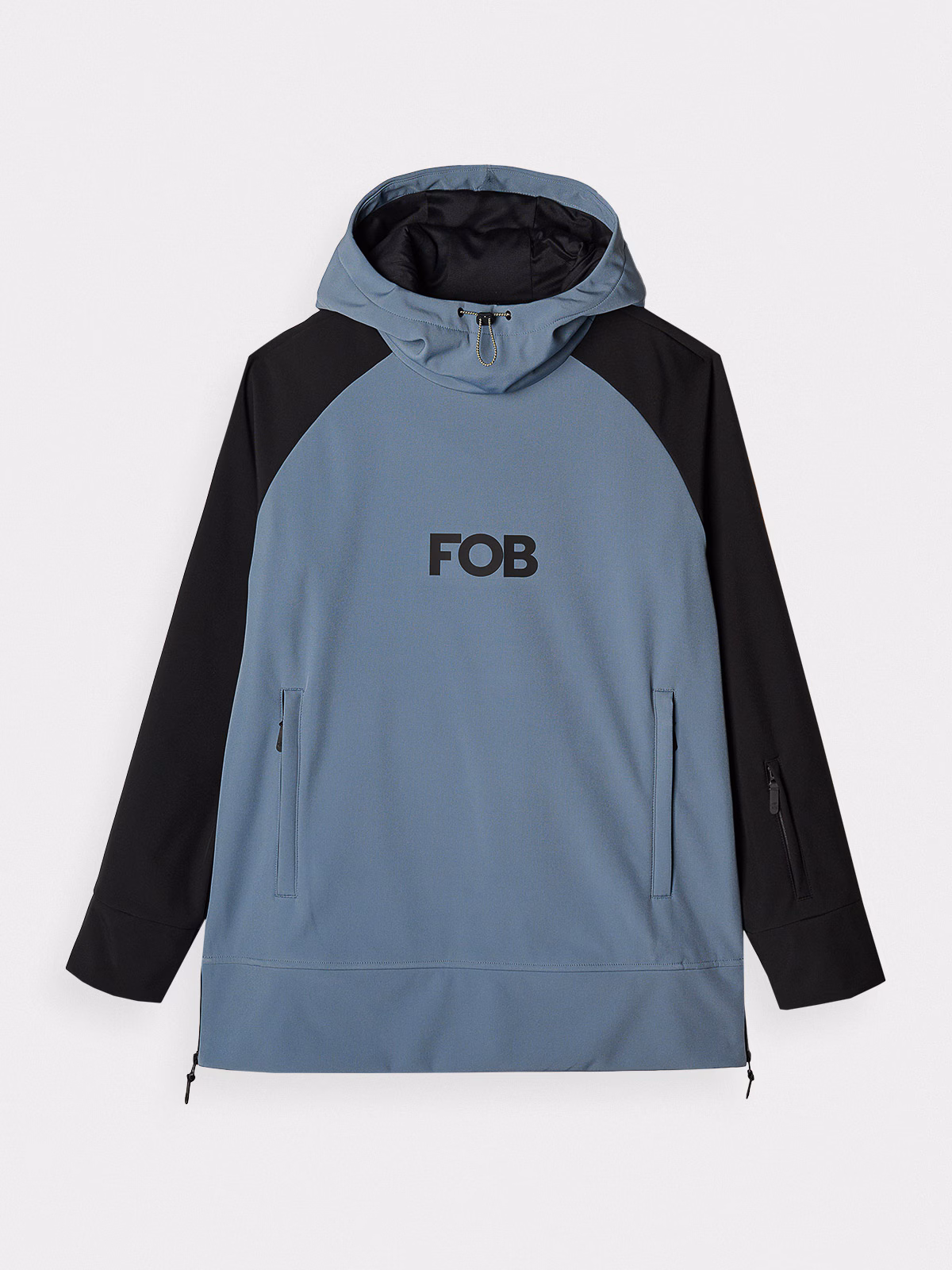 Długa bluza snowboardowa z softshellu membrana 5000 męska - granatowa