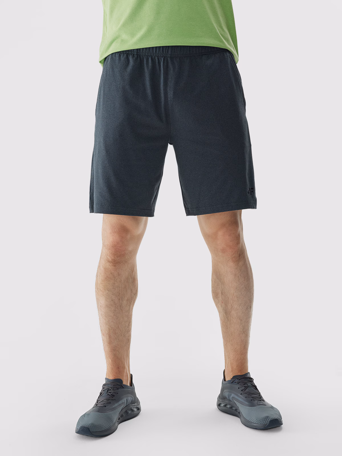 Spodenki treningowe regular szybkoschnące męskie - czarne