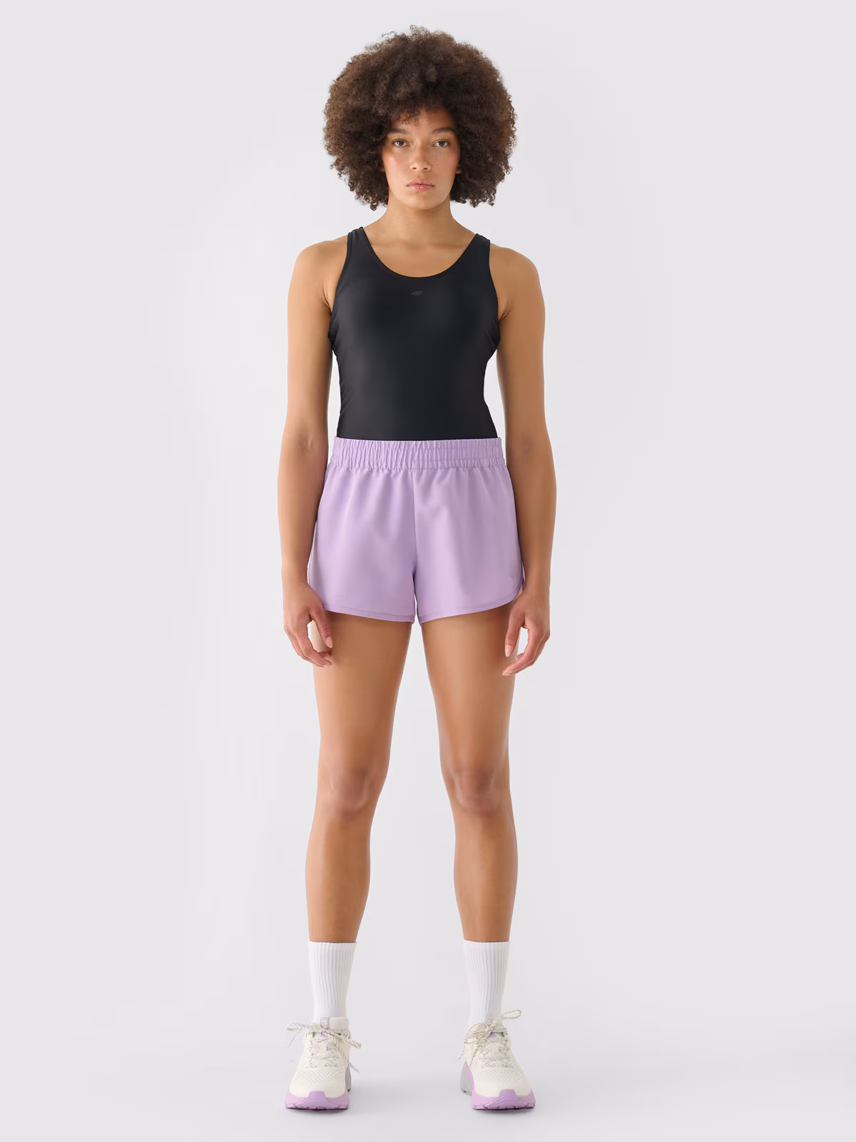 Spodenki plażowe damskie - fioletowe