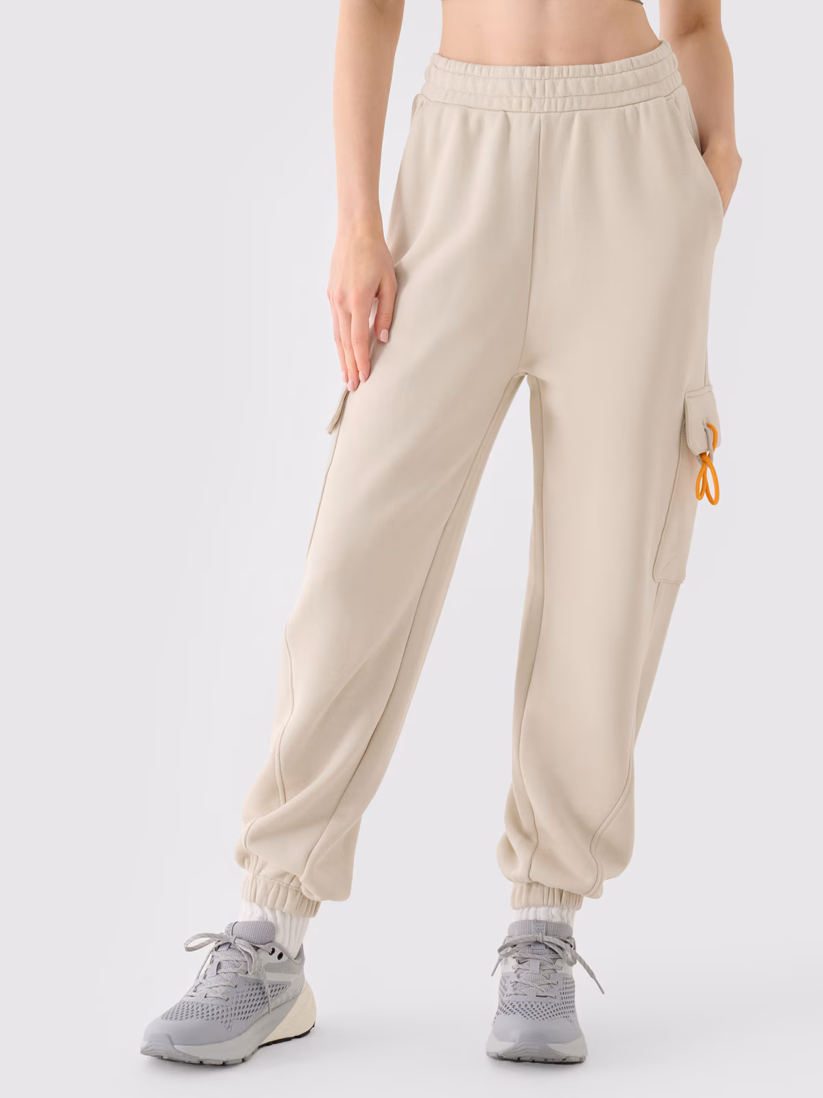 Spodnie dresowe joggery damskie - czarne