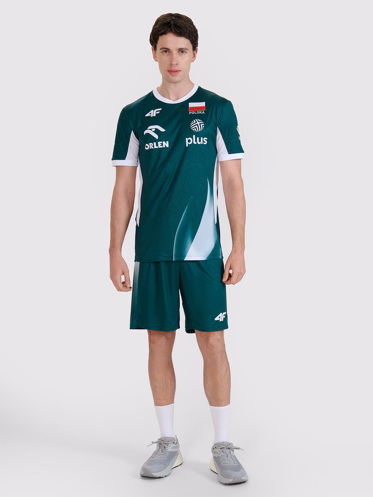 Koszulka meczowa replika domowa męska 4F x Polska Siatkówka - biała