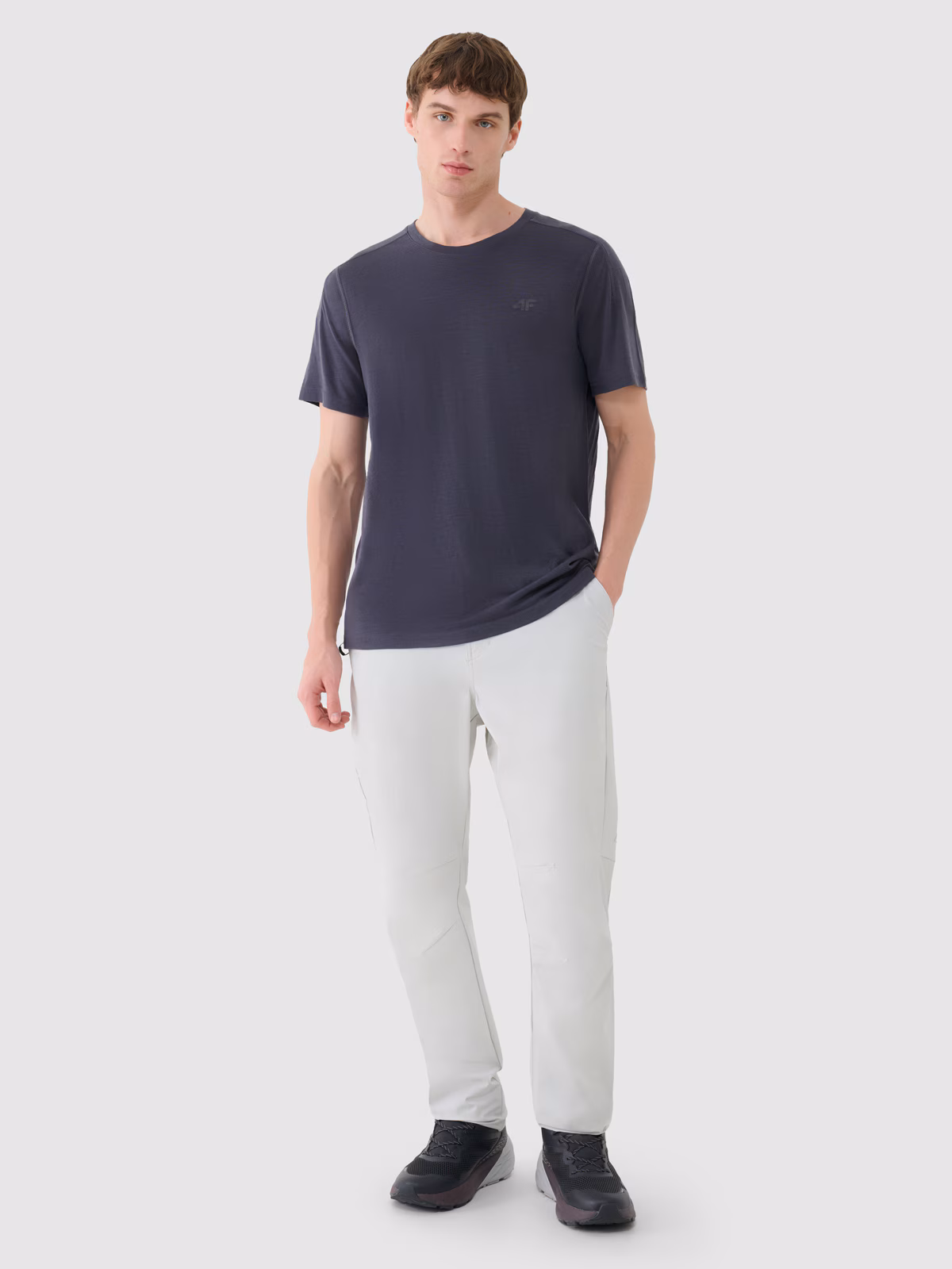 Spodnie trekkingowe szybkoschnące męskie - czarne