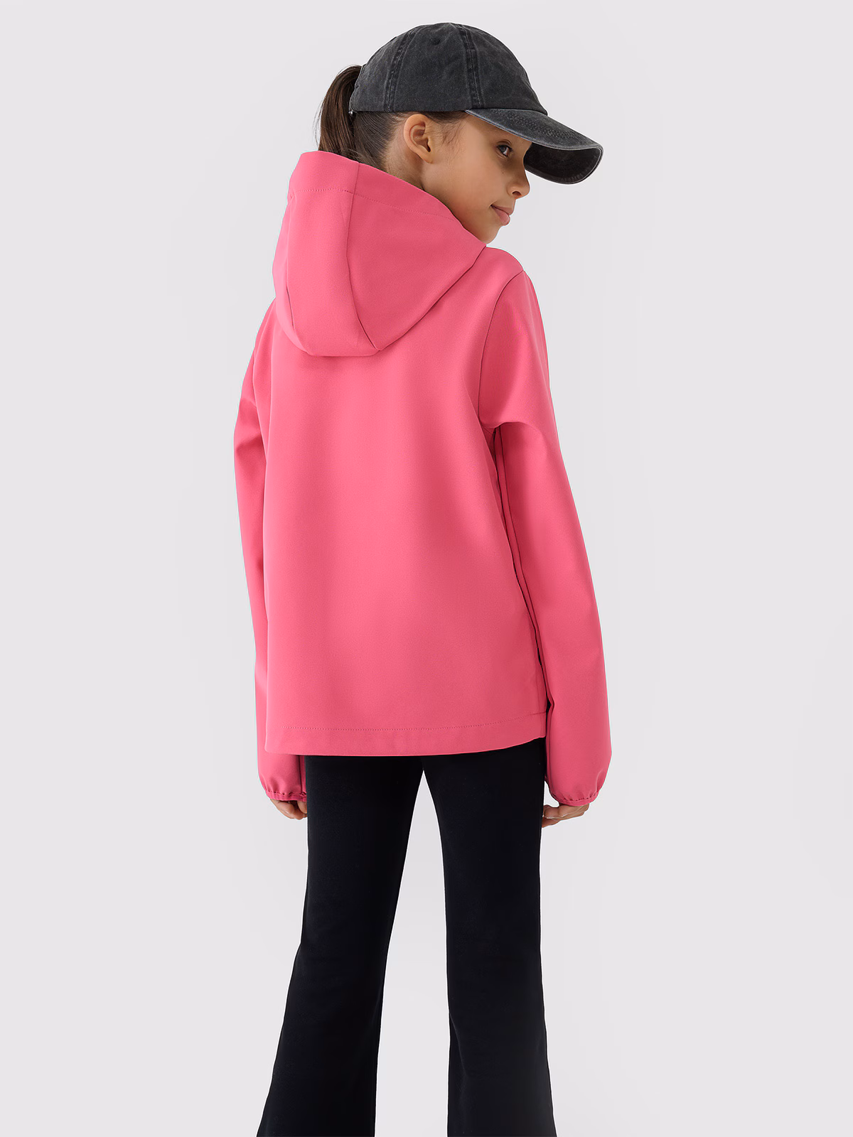 Kurtka softshell wiatroodporna membrana 5000 dziewczęca - różowa
