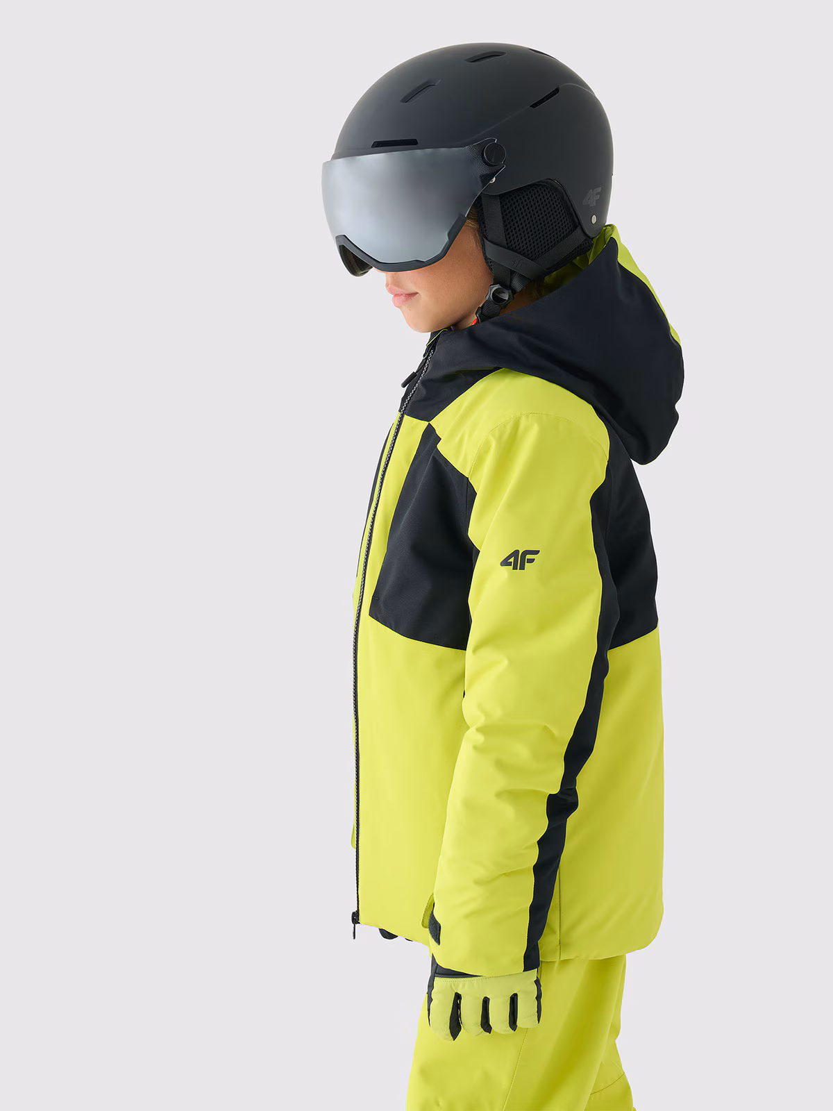 Kurtka narciarska membrana 8000 chłopięca - czarna