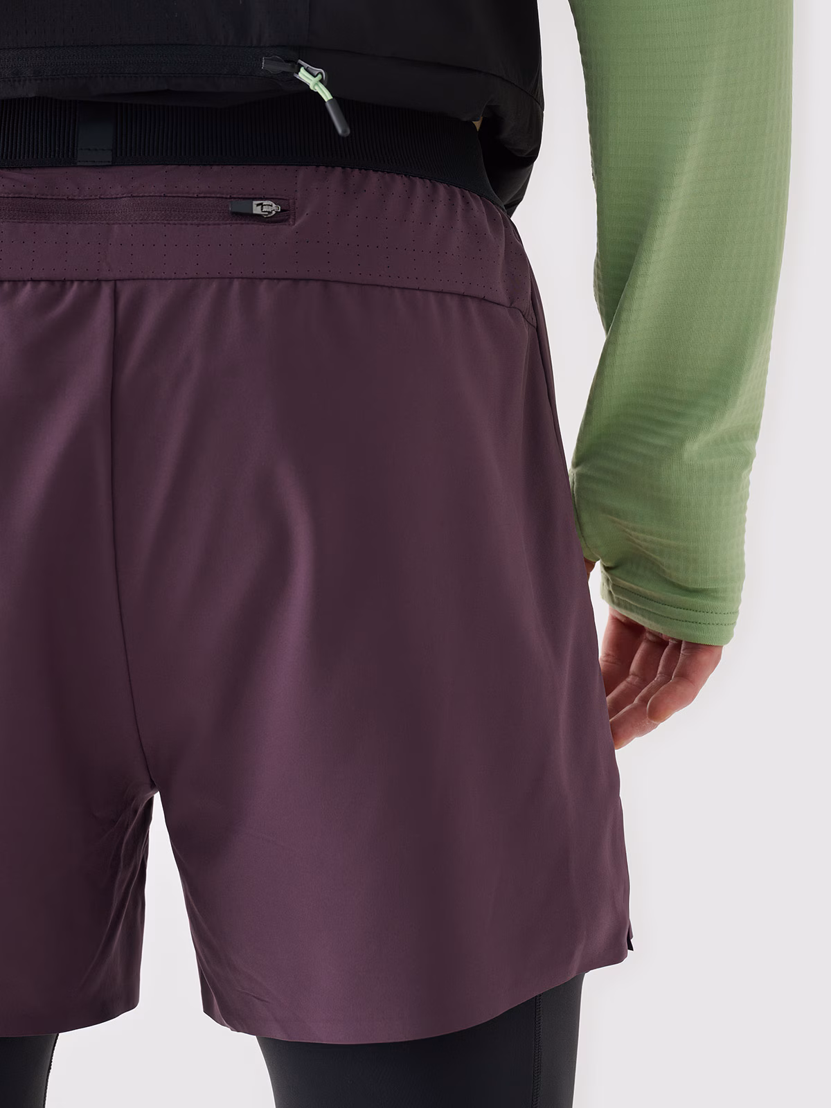 Spodenki do biegania szybkoschnące męskie - fioletowe