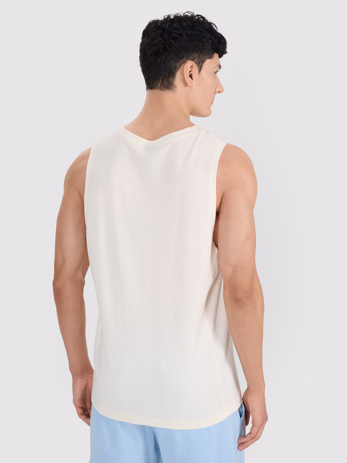 Tank top oversize męski - biały