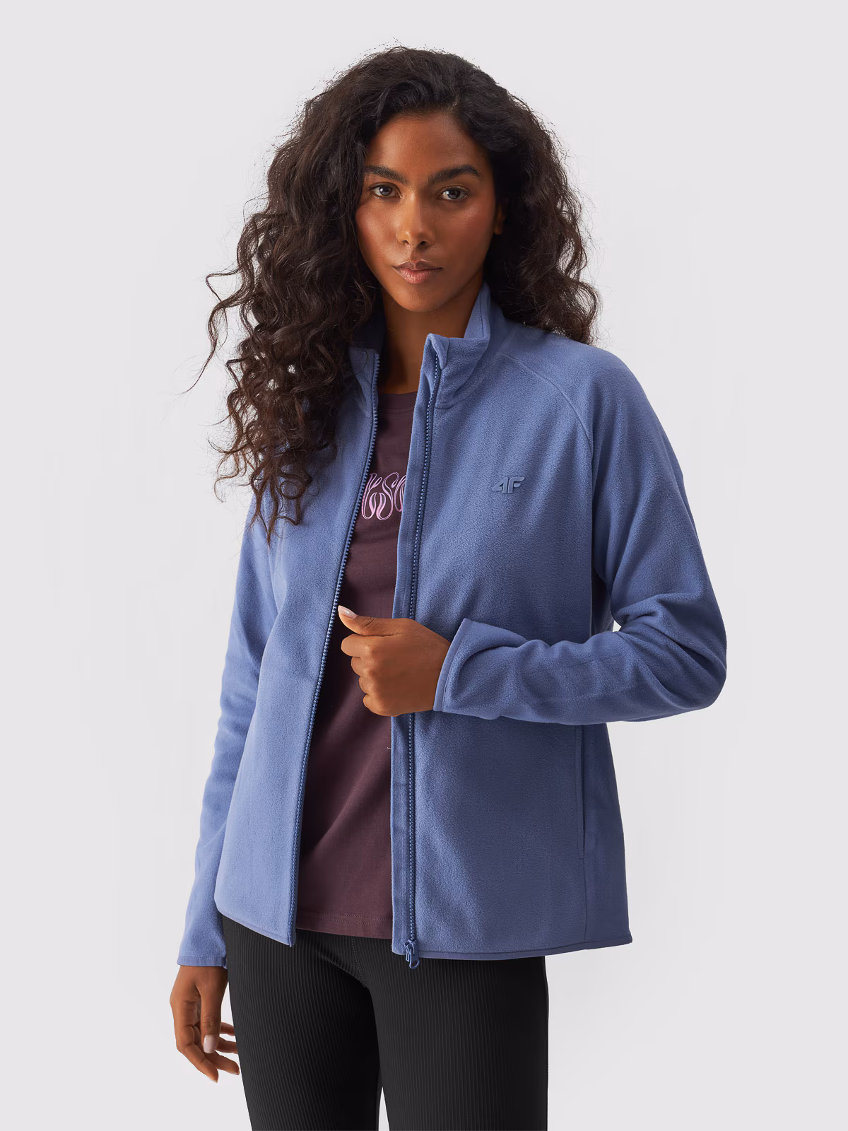 Polar ze stójką regular damski - czarny