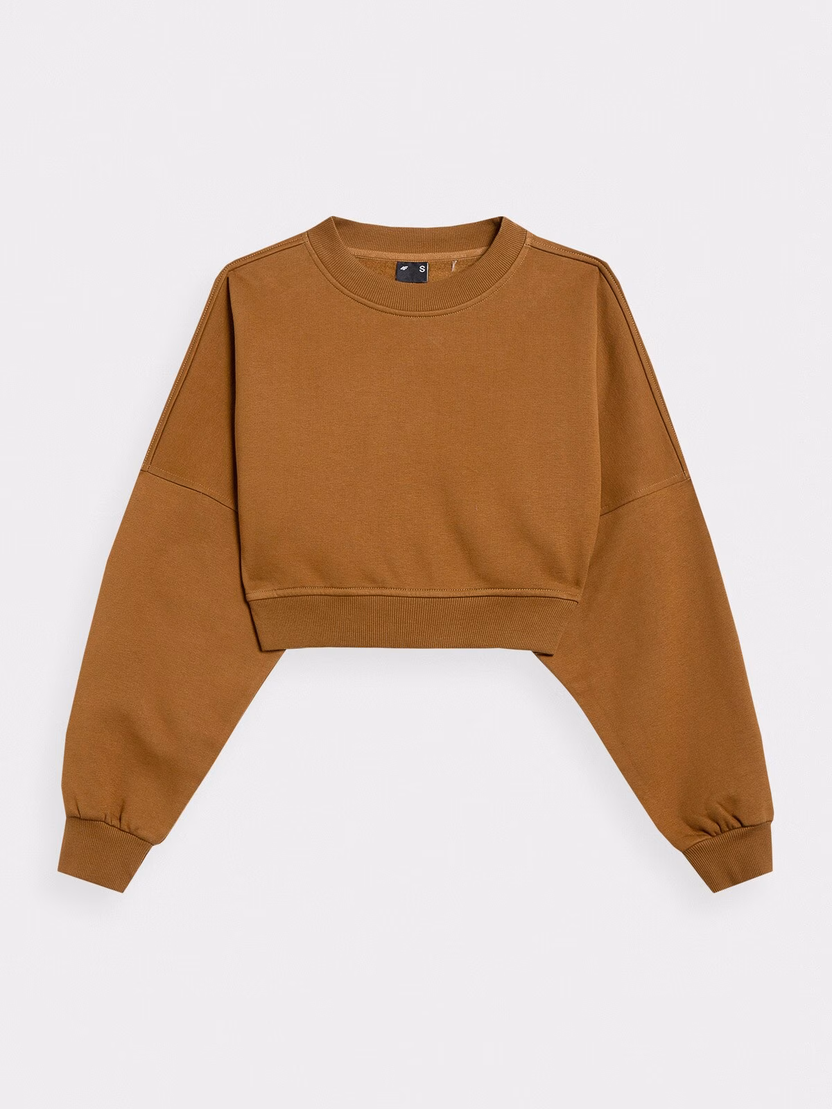 Bluza crop top nierozpinana bez kaptura damska