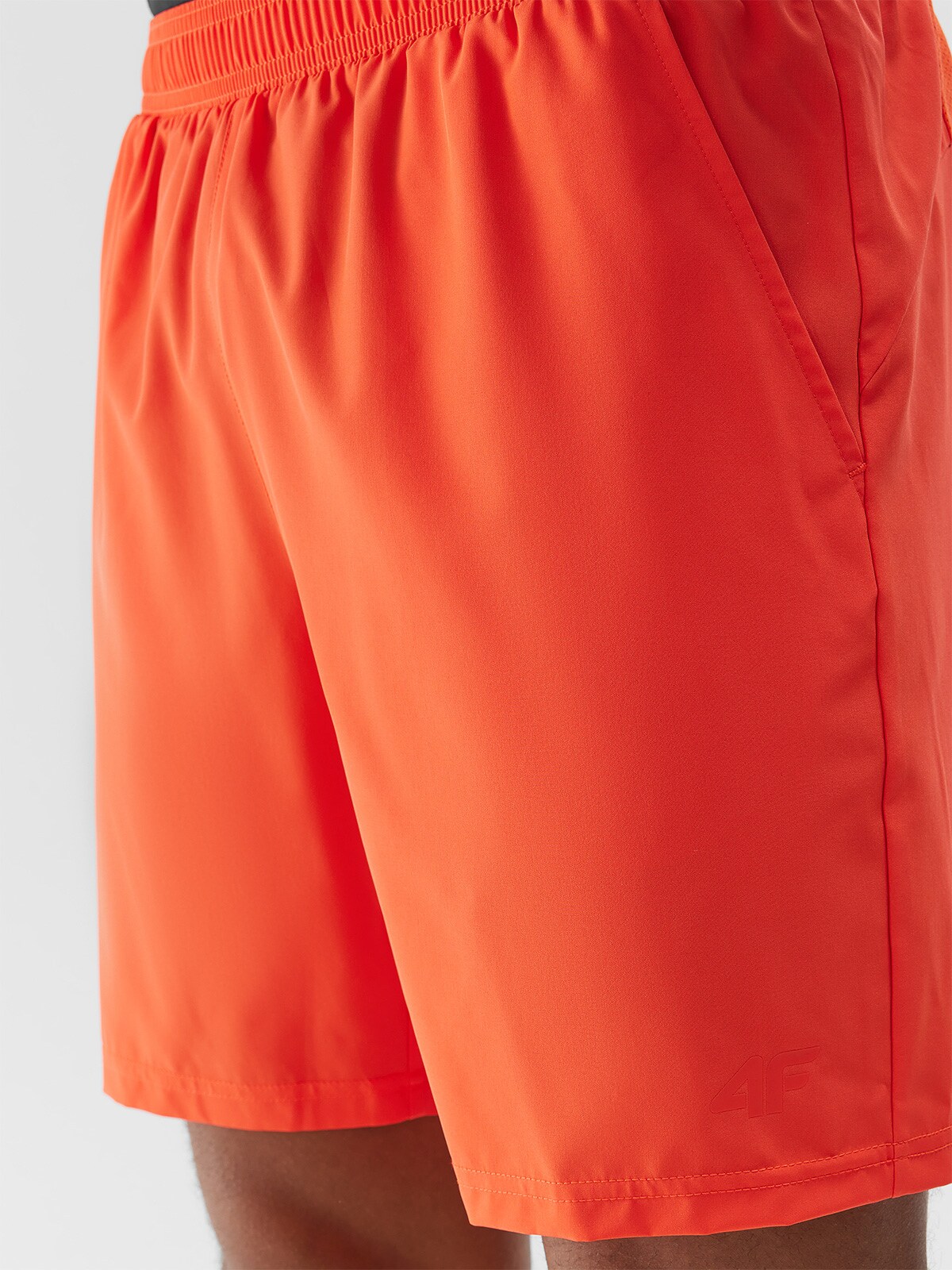 Spodenki treningowe z materiału z recyklingu męskie - pomarańczowe