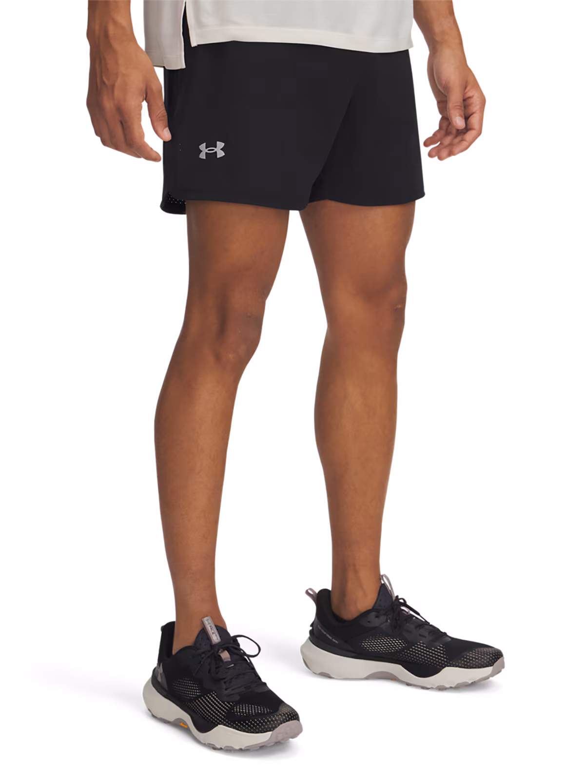 Spodenki do biegania męskie Under Armour UA Trail Run Launch Shorts - czarne