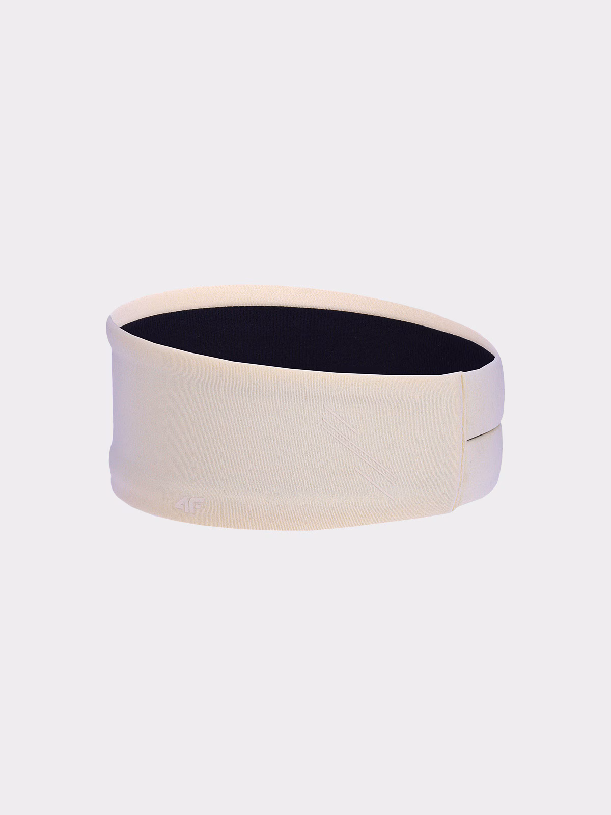 Opaska na głowę do biegania uniseks - beżowa