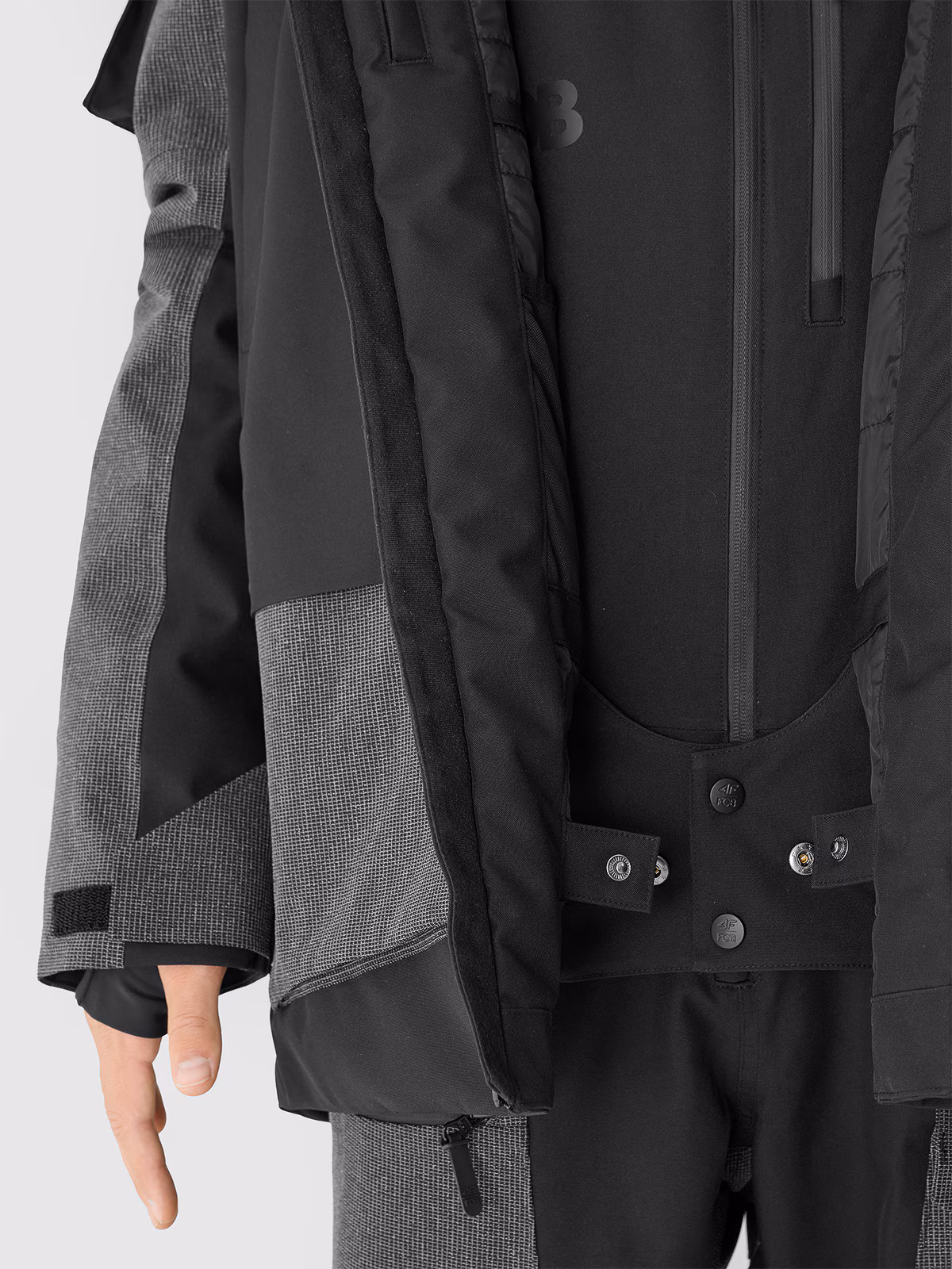 Kurtka snowboardowa membrana 10000 męska - biała