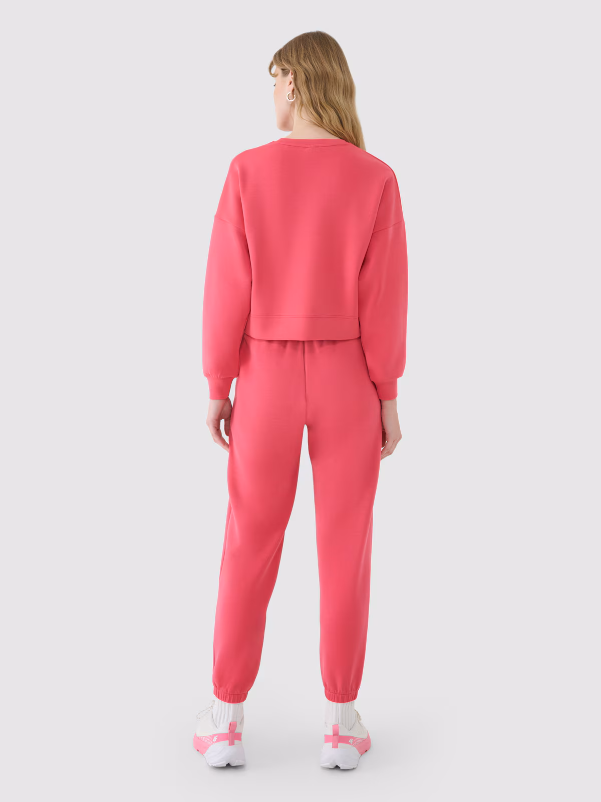 Bluza dresowa nierozpinana z modalem damska - niebieska