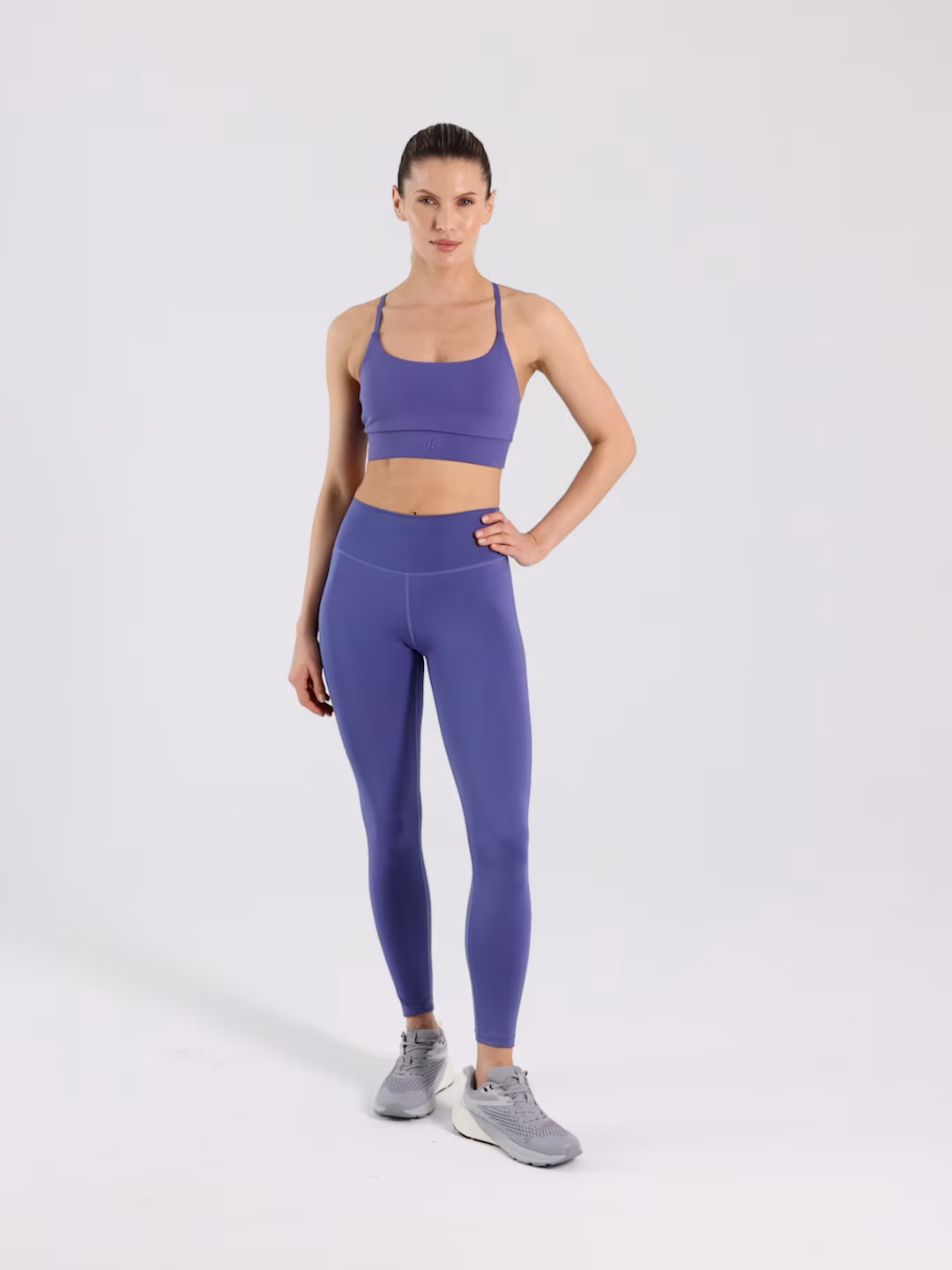 Biustonosz treningowy z niskim wsparciem - granatowy