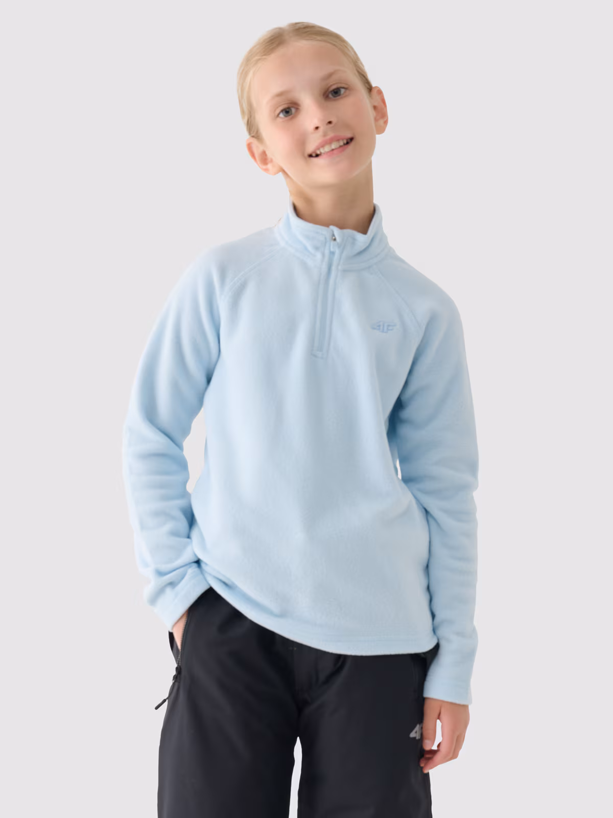 Bielizna termiczna polarowa (góra) dziecięca - niebieska