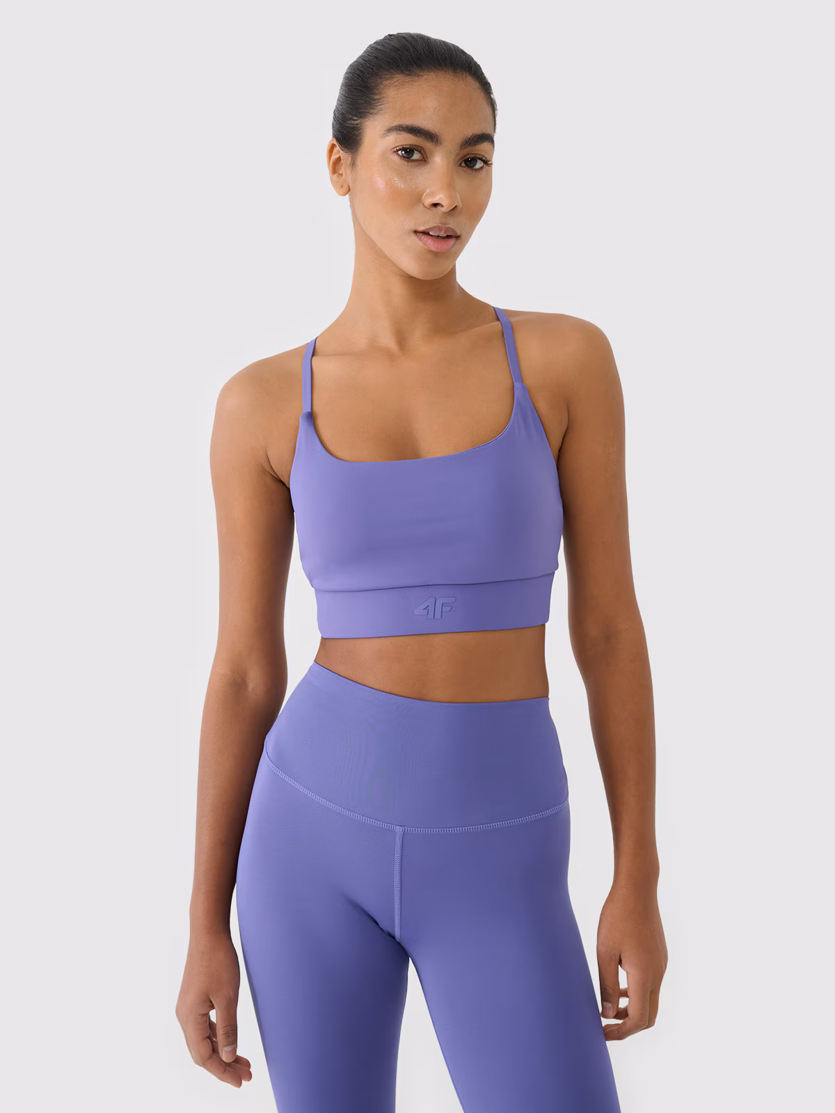 Biustonosz treningowy z niskim wsparciem - granatowy