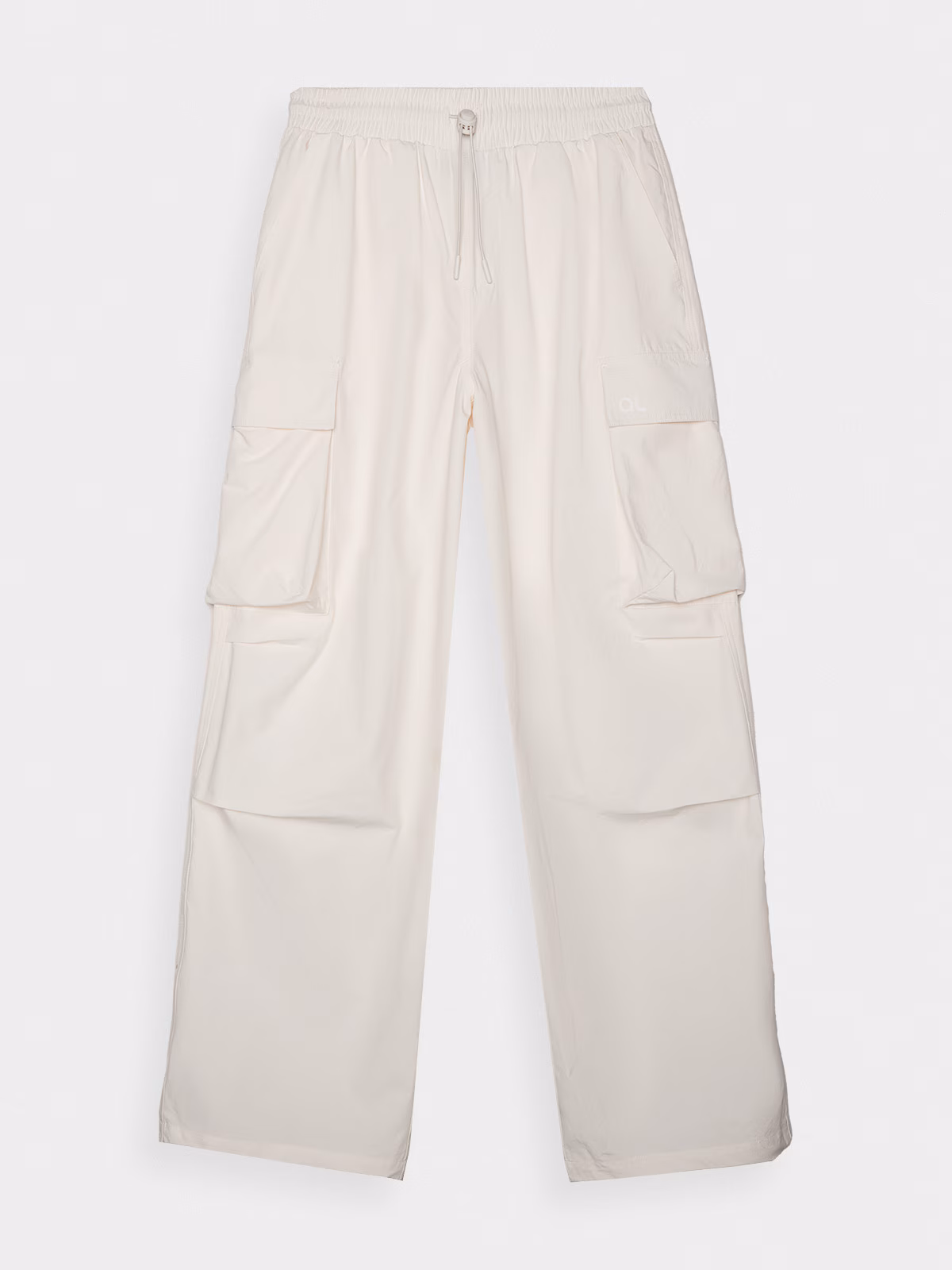 Spodnie oversize cargo damskie 4F x Anna Lewandowska - białe