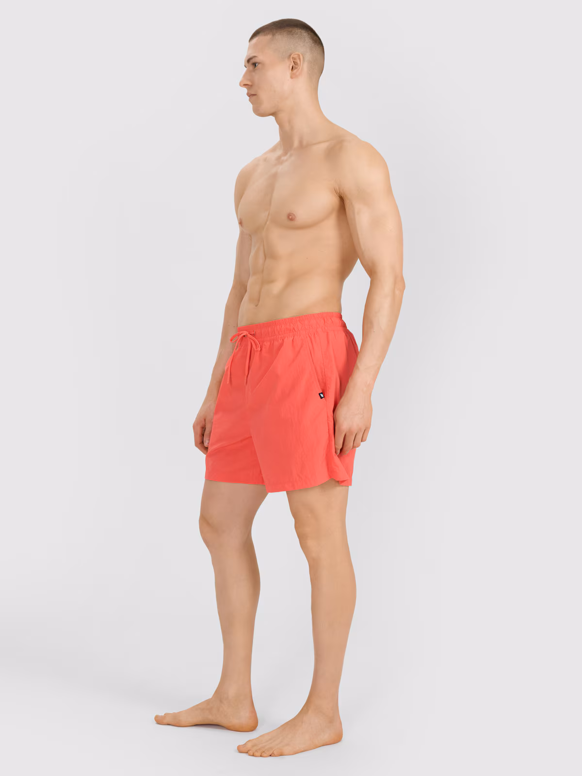 Spodenki plażowe boardshorty męskie - czerwone