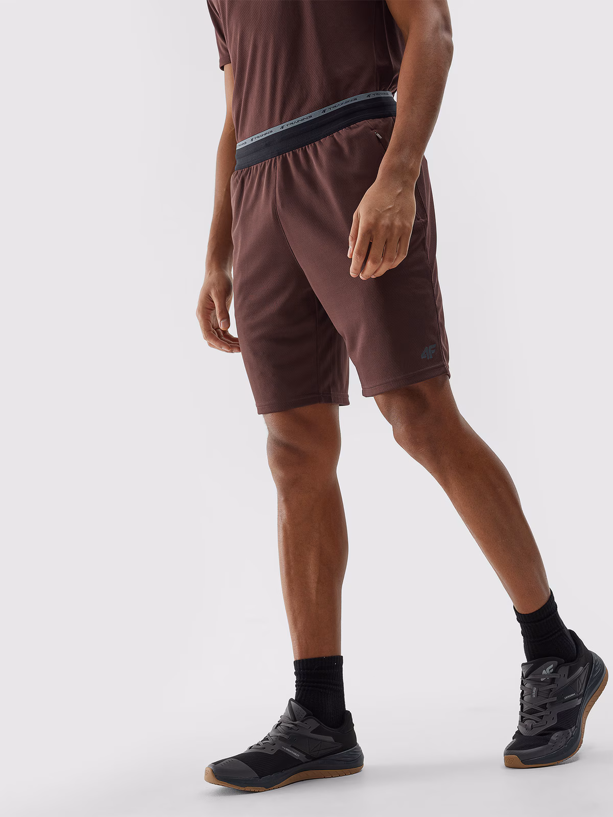 Spodenki treningowe szybkoschnące męskie - szare