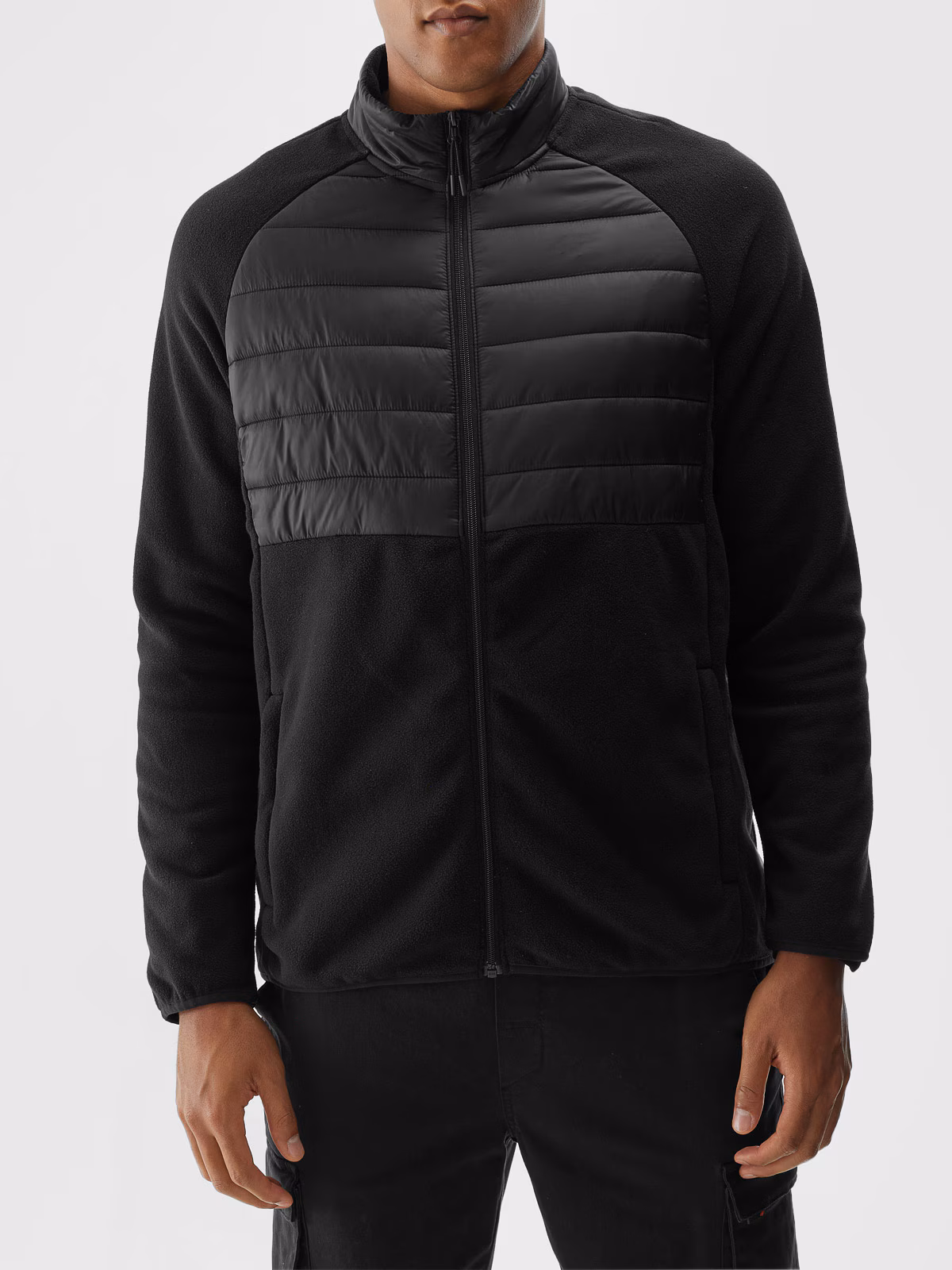 Polar ze stójką regular męski - czarny