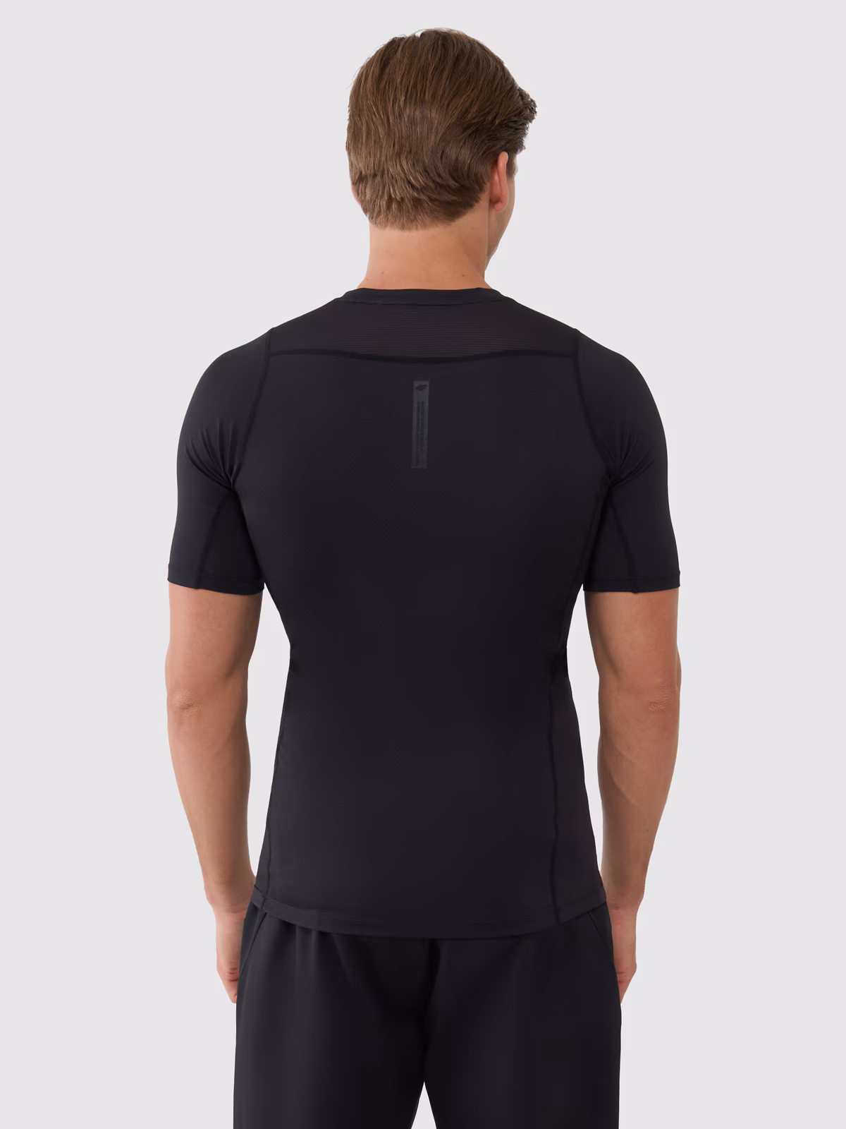 Koszulka treningowa szybkoschnąca męska - czarna