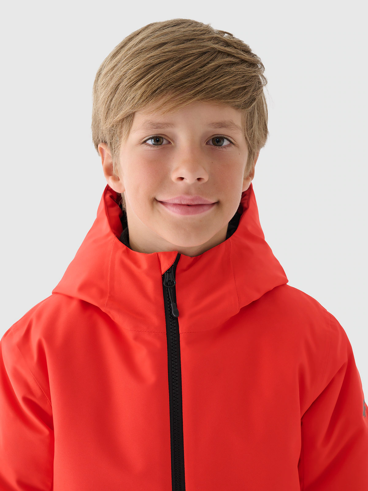 Kurtka narciarska membrana 5000 chłopięca - czerwona
