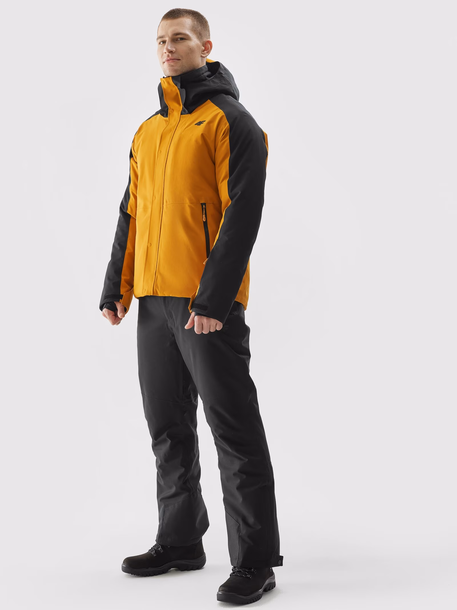 Kurtka narciarska membrana 8000 męska - brązowa