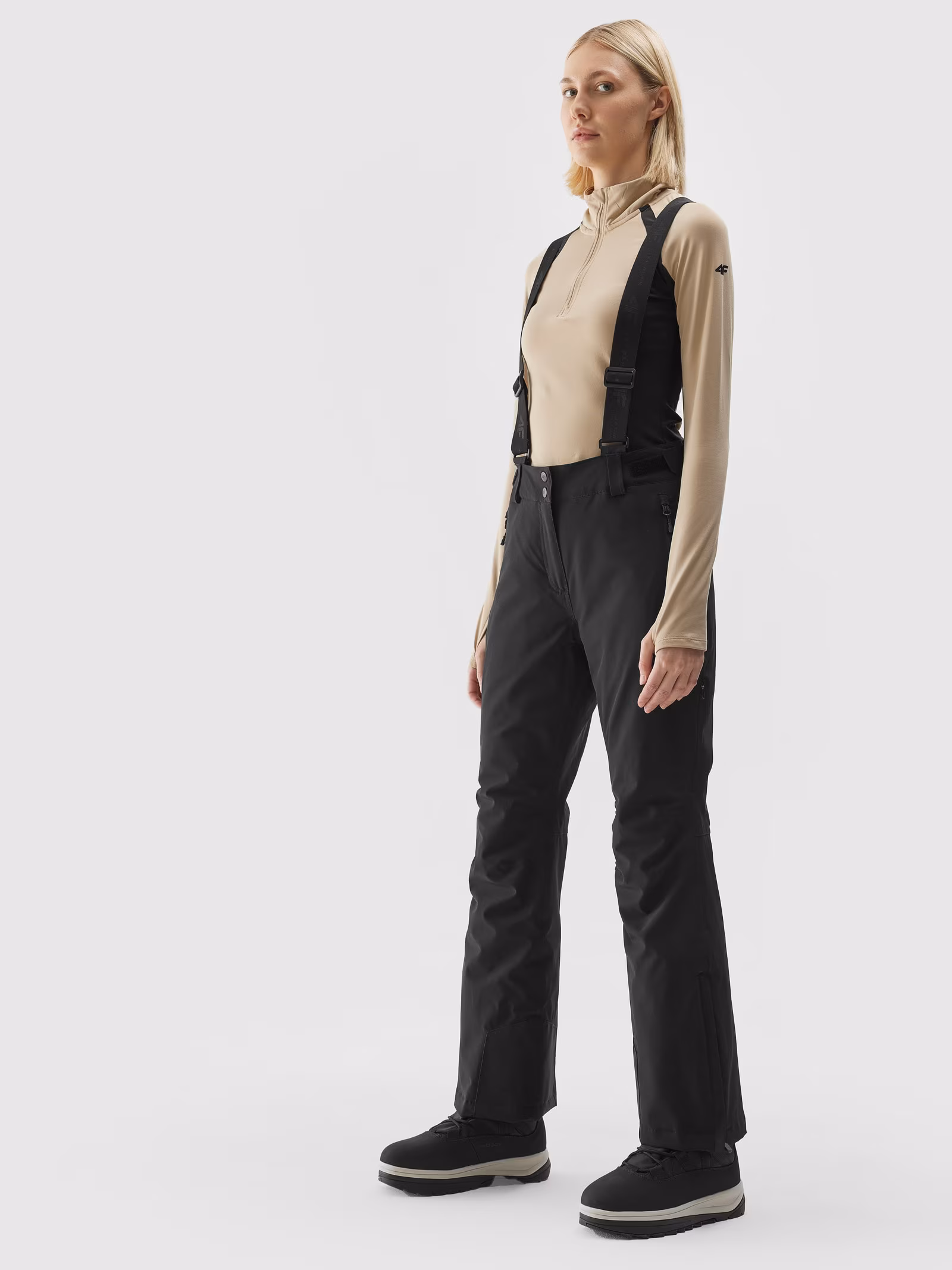 Spodnie narciarskie membrana 10000 damskie - czarne