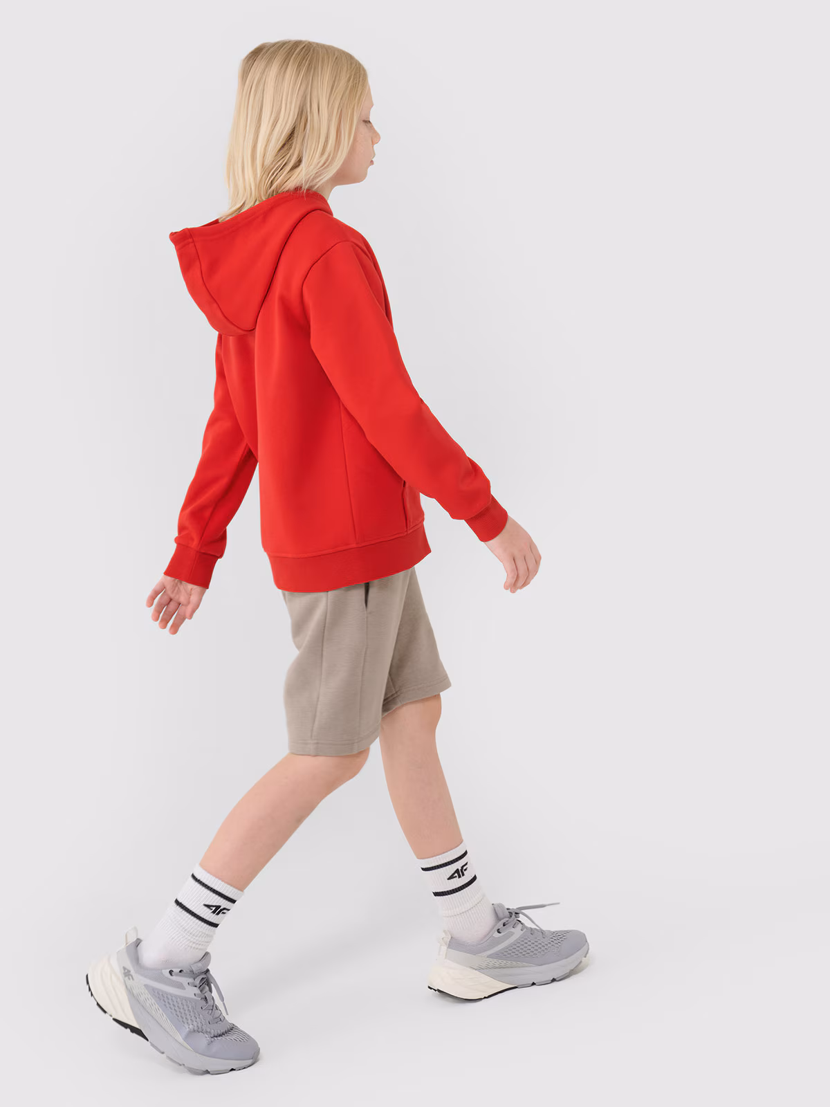 Bluza dresowa rozpinana z kapturem chłopięca - niebieska