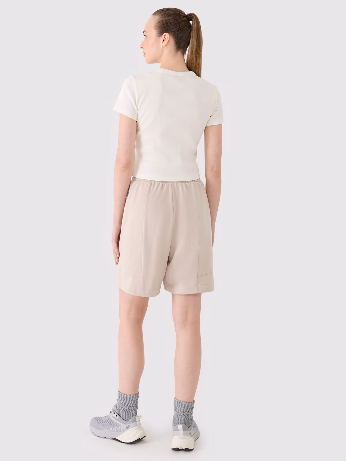 Spodenki dresowe damskie - czarne