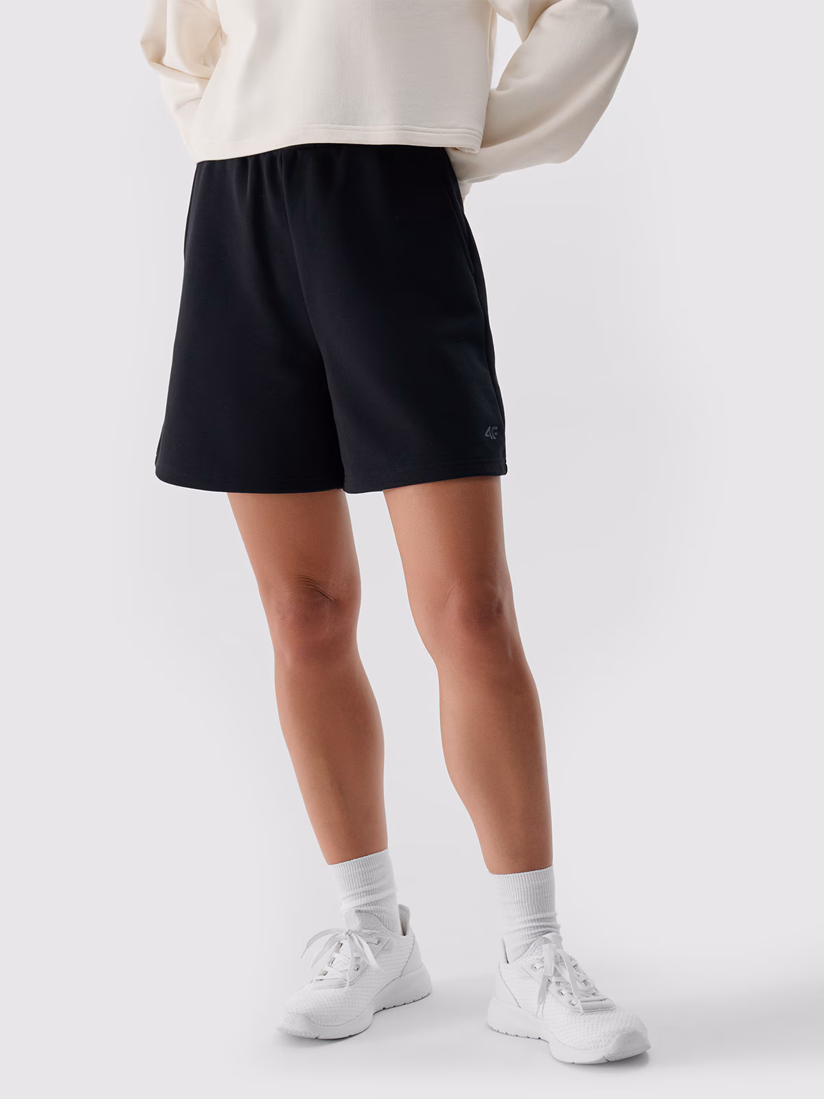 Spodenki dresowe damskie - fioletowe