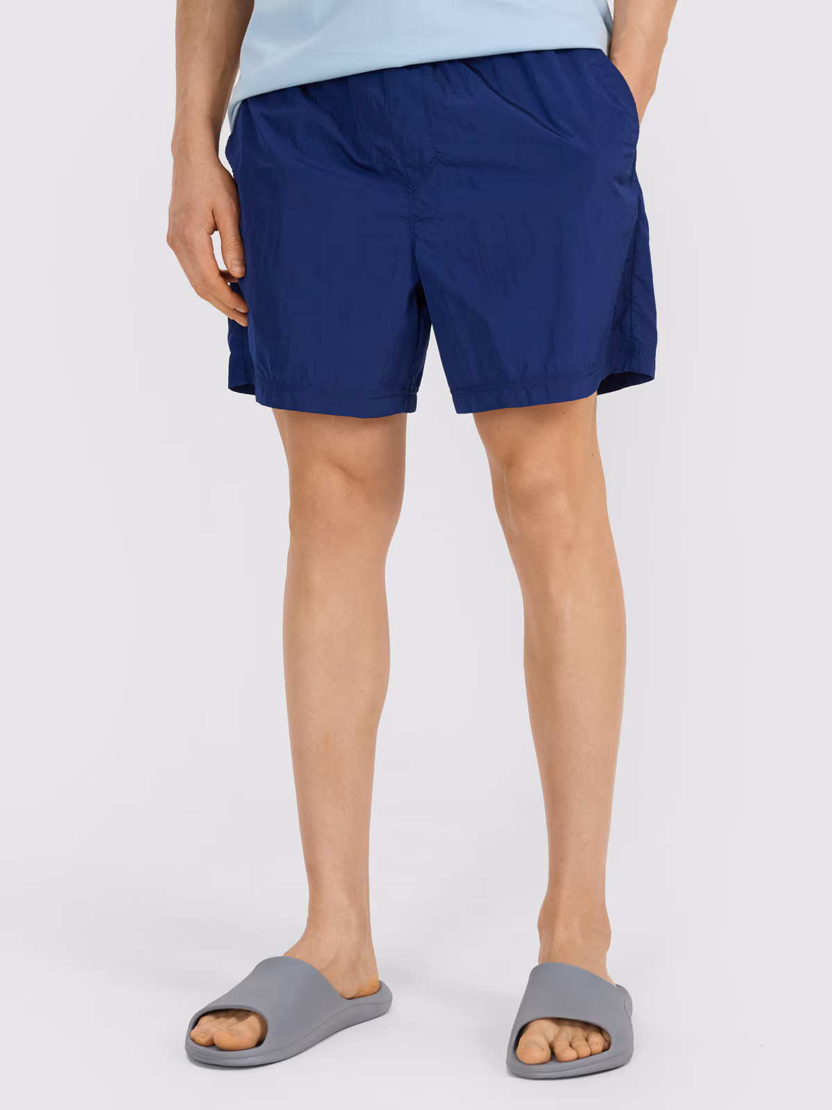 Spodenki casual męskie - granatowe