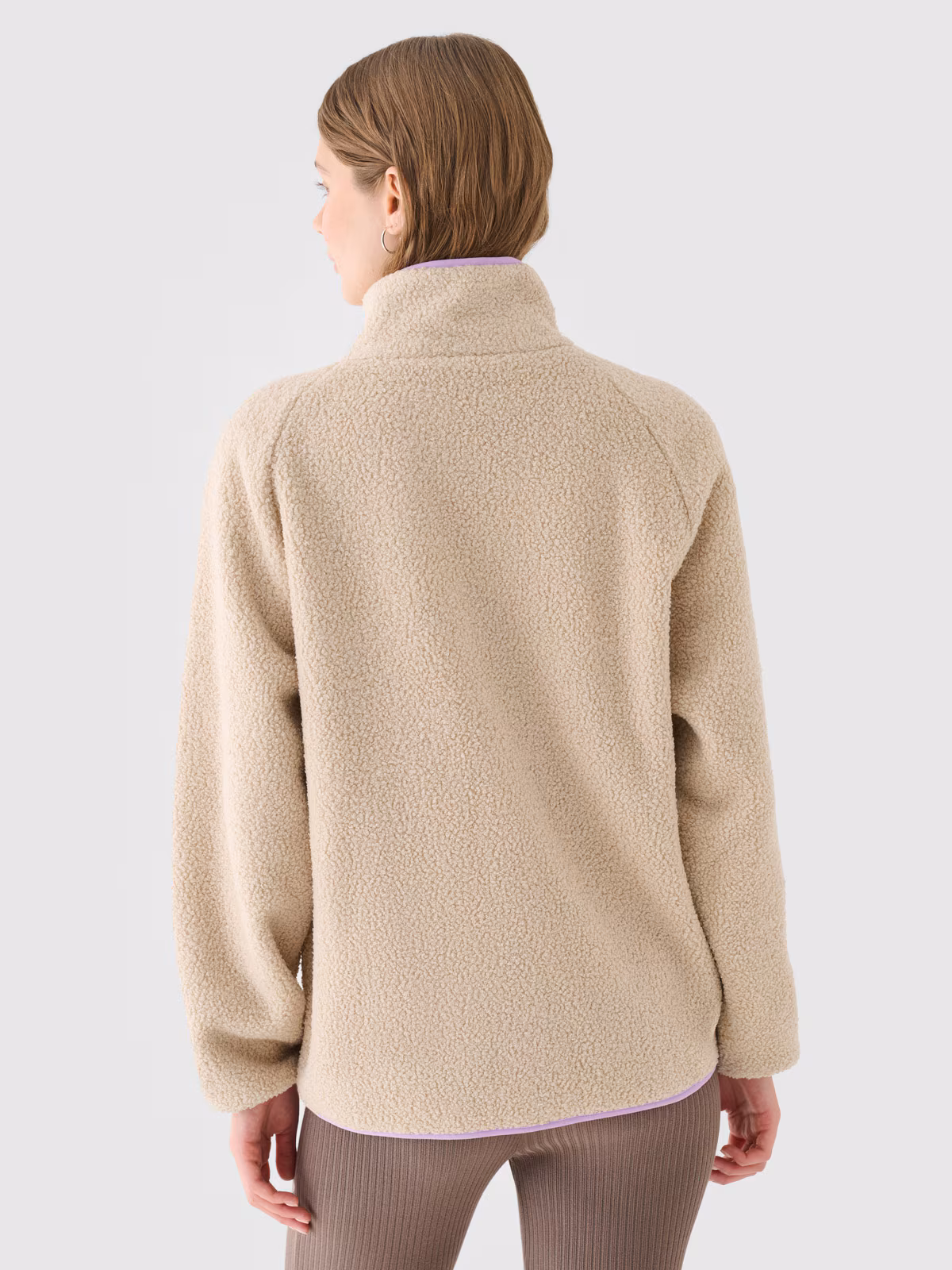 Polar sherpa ze stójką damski - beżowy